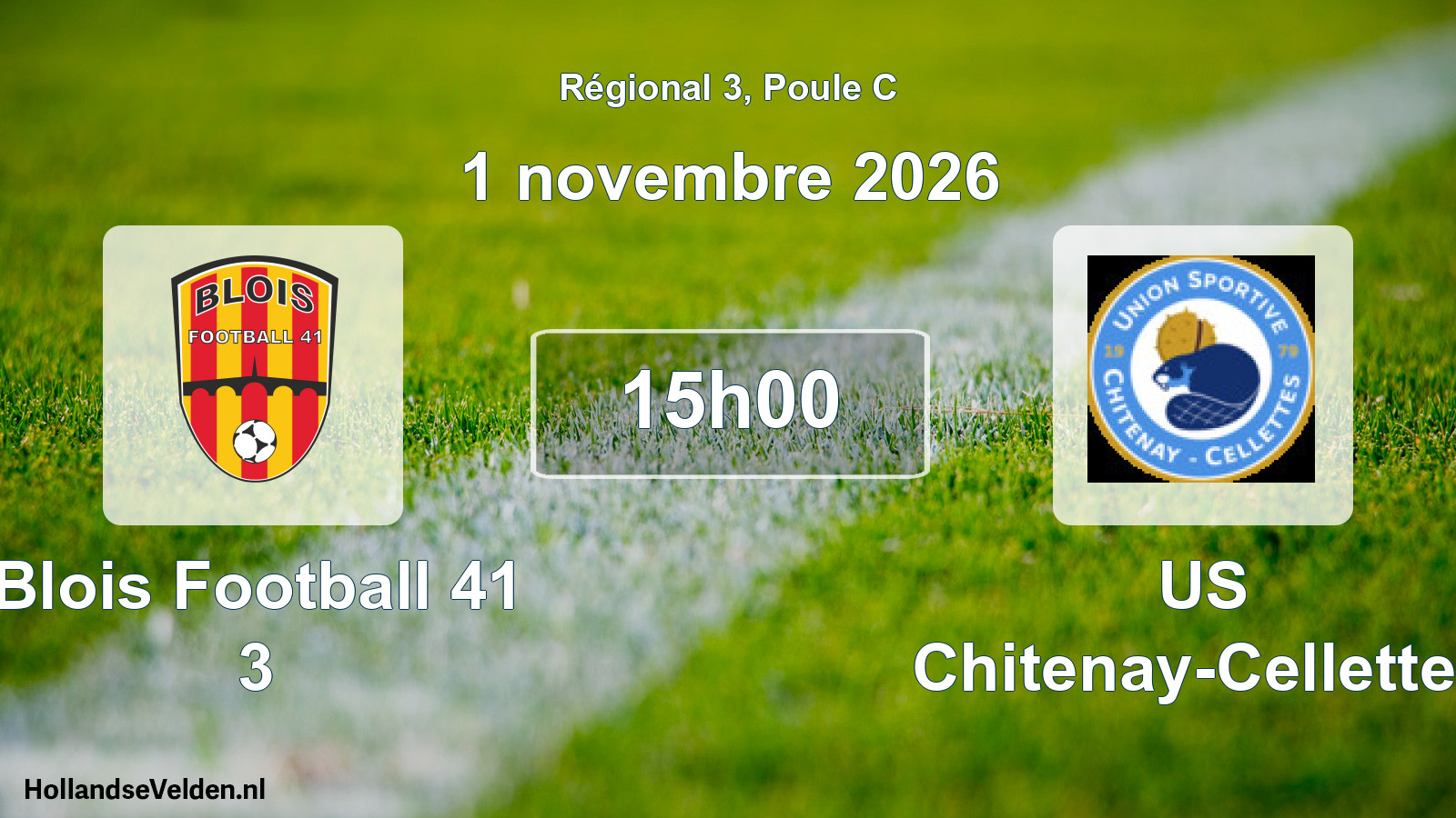 Scheduled Match: Blois Football 41 3 - US Chitenay-Cellettes (1 November 2026)