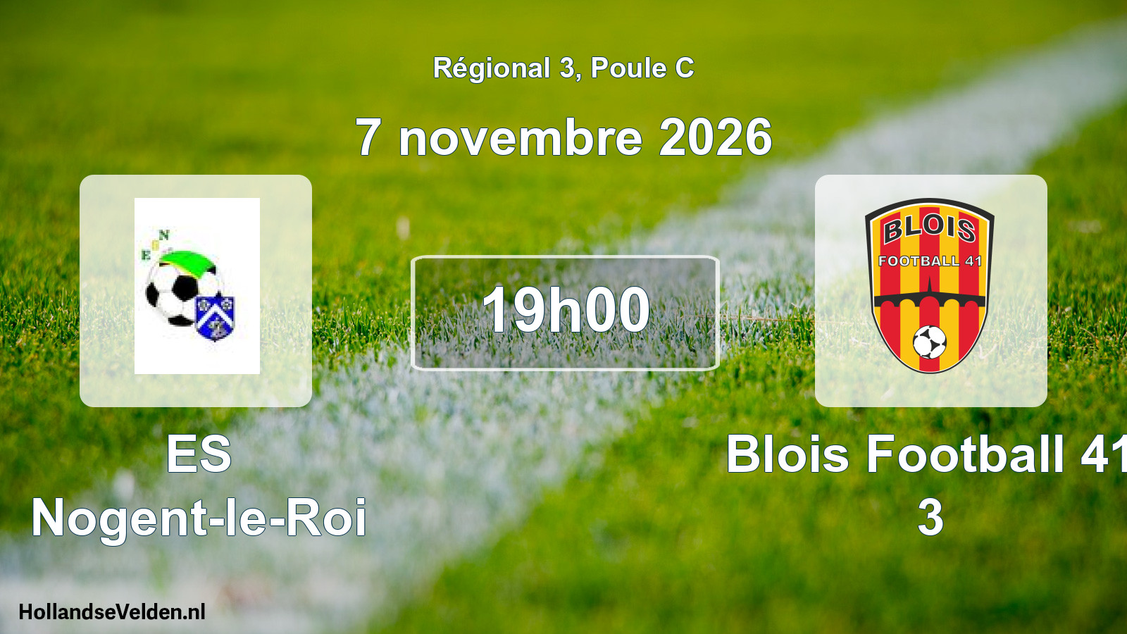 Scheduled Match: ES Nogent-le-Roi - Blois Football 41 3 (7 November 2026)