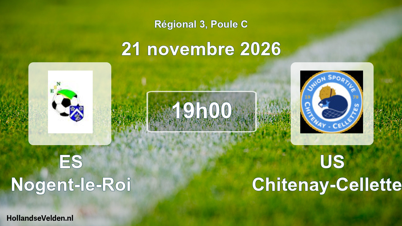 Match programmé: ES Nogent-le-Roi - US Chitenay-Cellettes (21 novembre 2026)