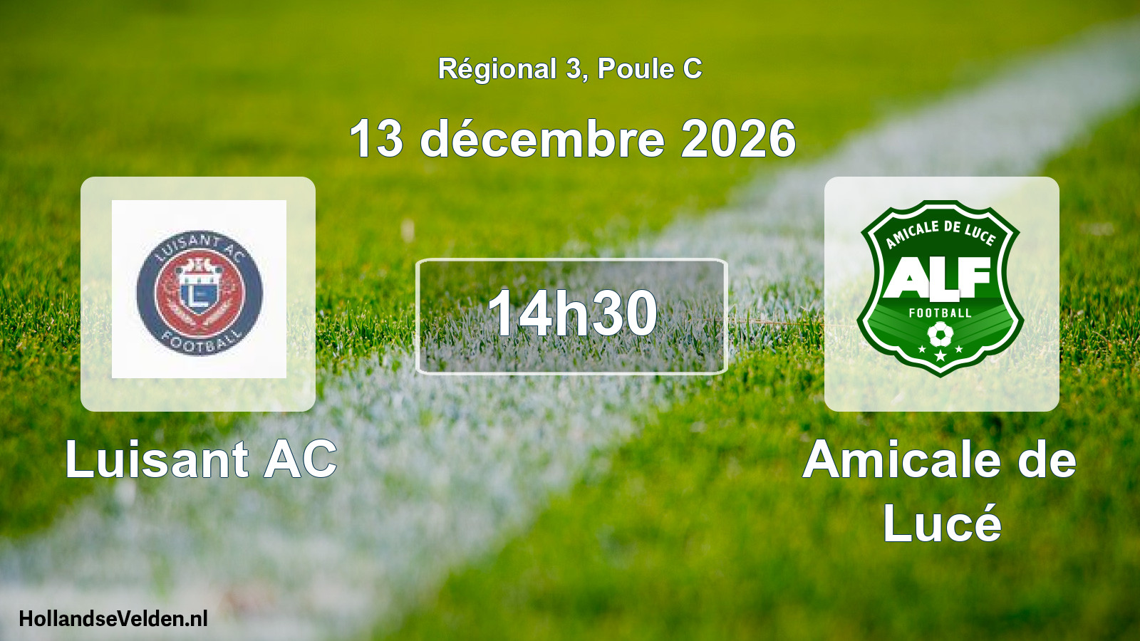 Scheduled Match: Luisant AC - Amicale de Lucé (13 December 2026)
