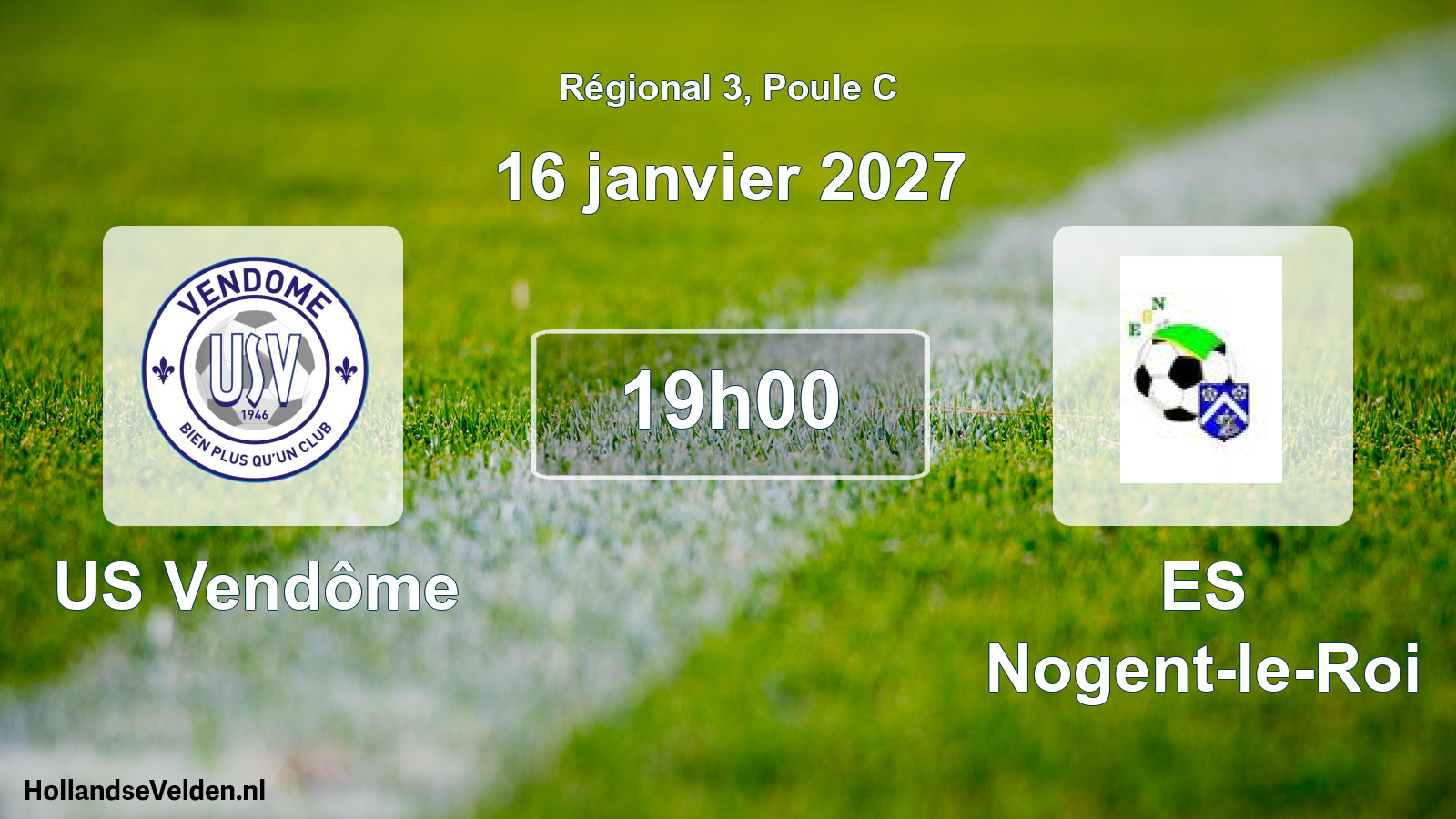 Scheduled Match: US Vendôme - ES Nogent-le-Roi (16 January 2027)