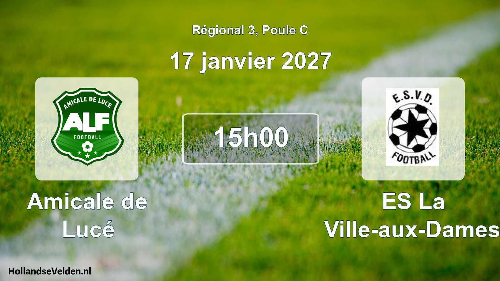 Scheduled Match: Amicale de Lucé - ES La Ville-aux-Dames (17 January 2027)