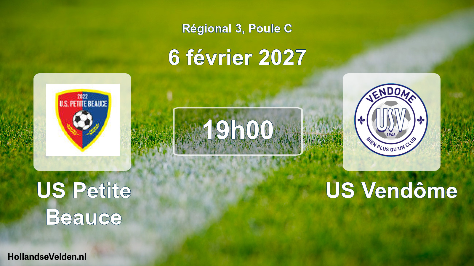 Scheduled Match: US Petite Beauce - US Vendôme (6 February 2027)