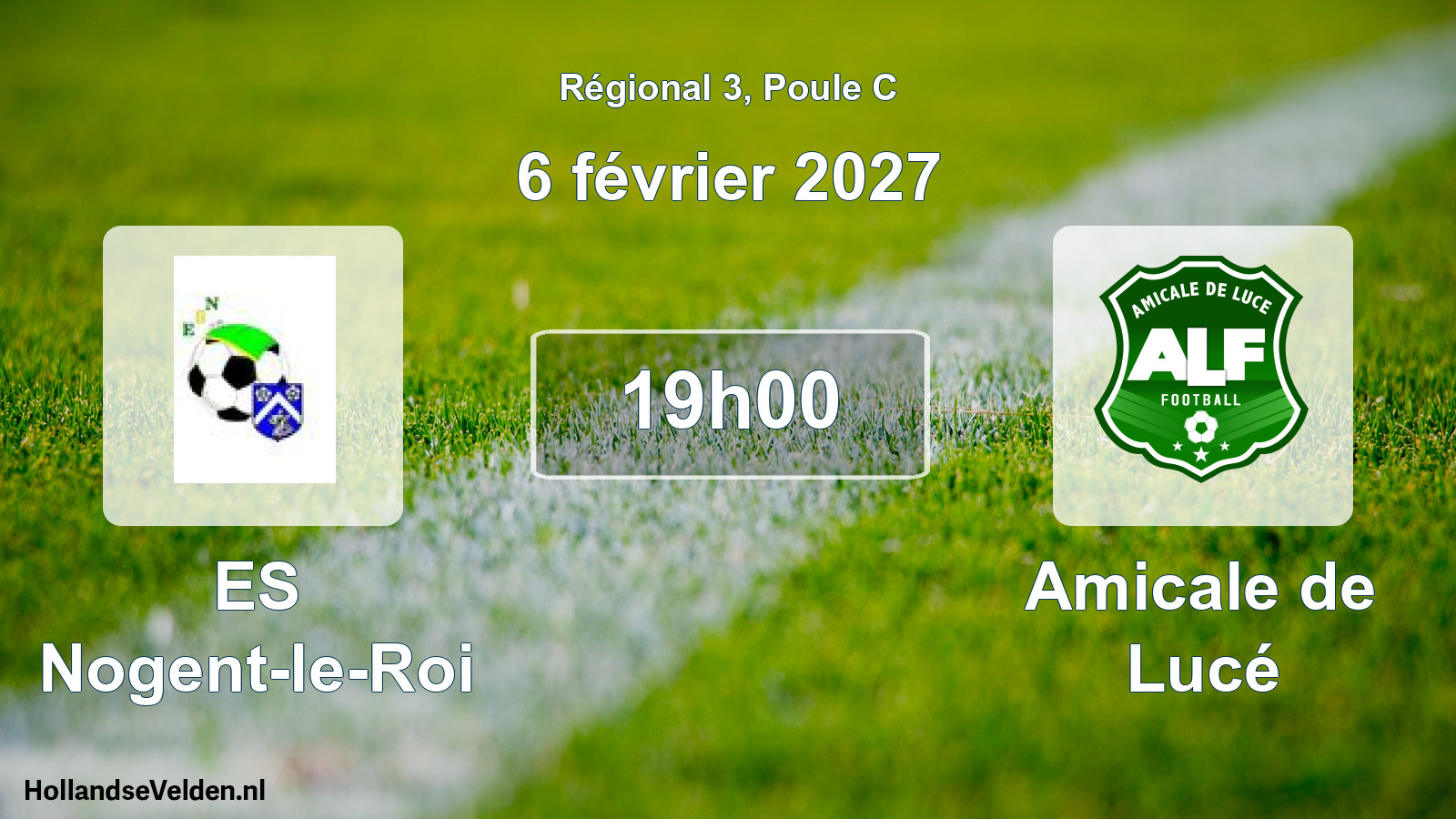Match programmé: ES Nogent-le-Roi - Amicale de Lucé (6 février 2027)