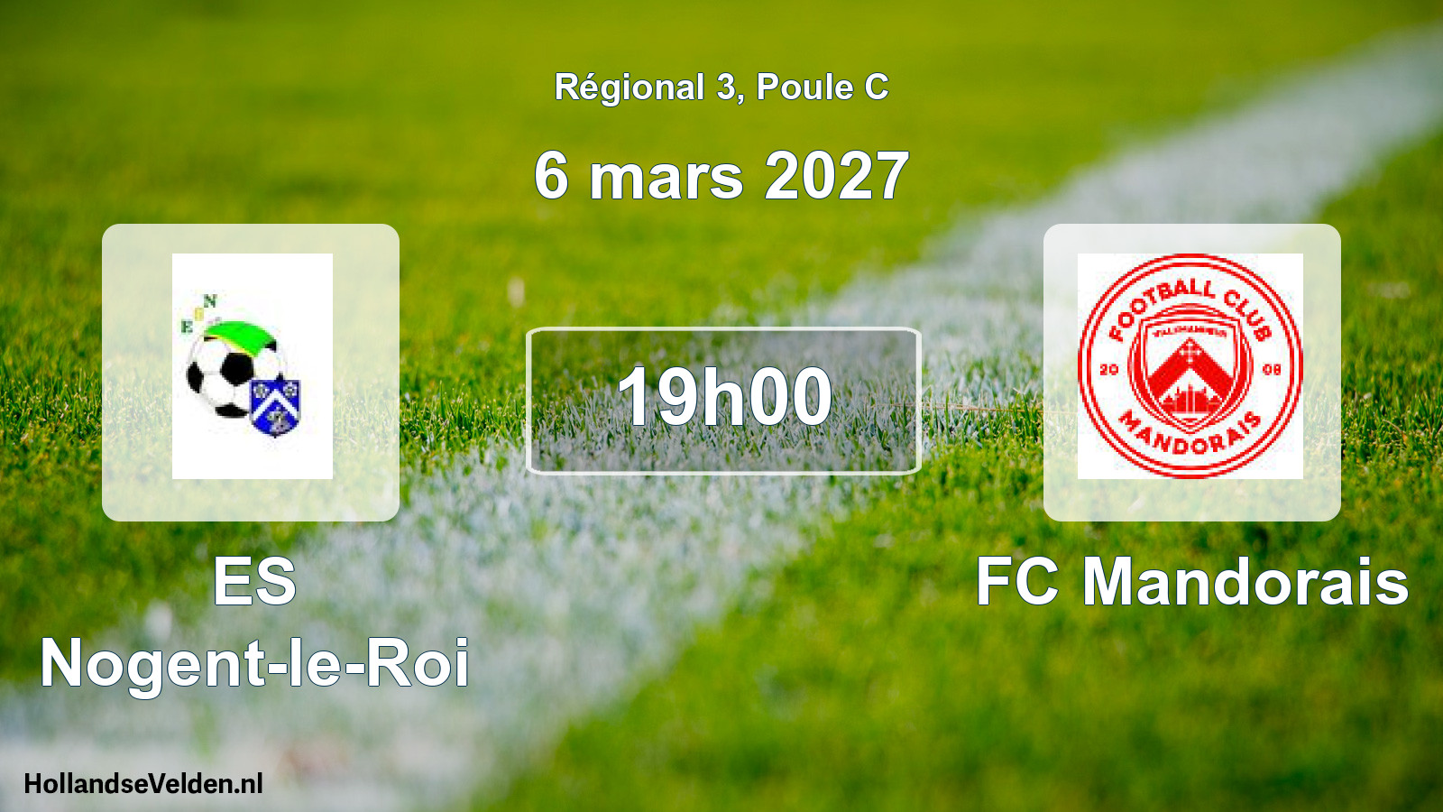 Scheduled Match: ES Nogent-le-Roi - FC Mandorais (6 March 2027)