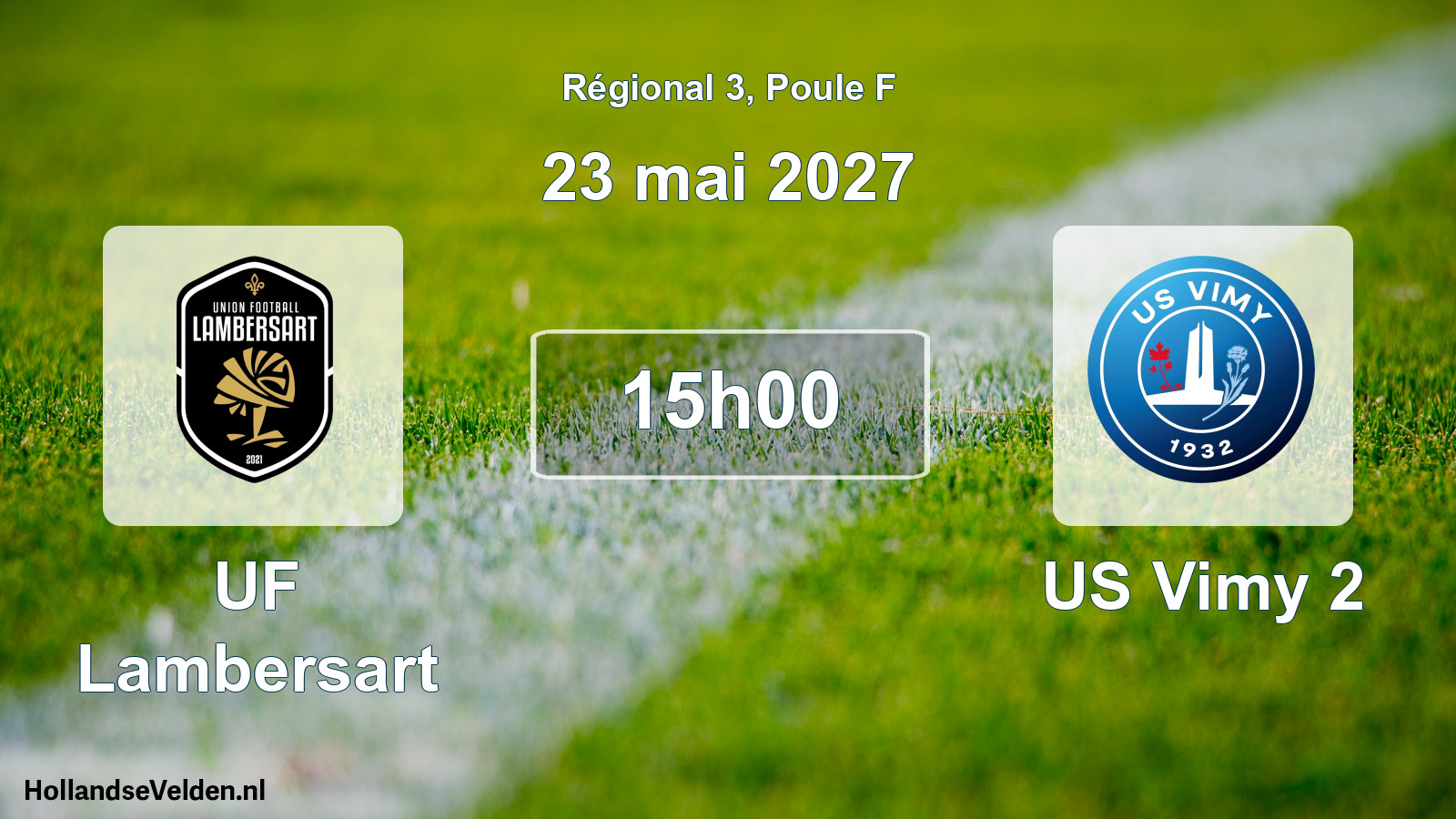 Scheduled Match: UF Lambersart - US Vimy 2 (23 May 2027)