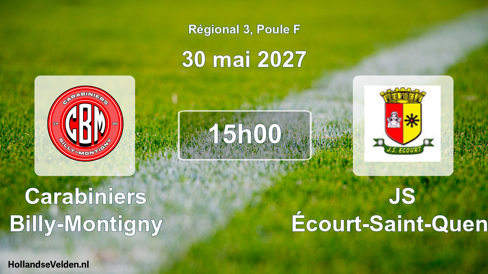 Scheduled Match: Carabiniers Billy-Montigny - JS Écourt-Saint-Quentin (30 May 2027)