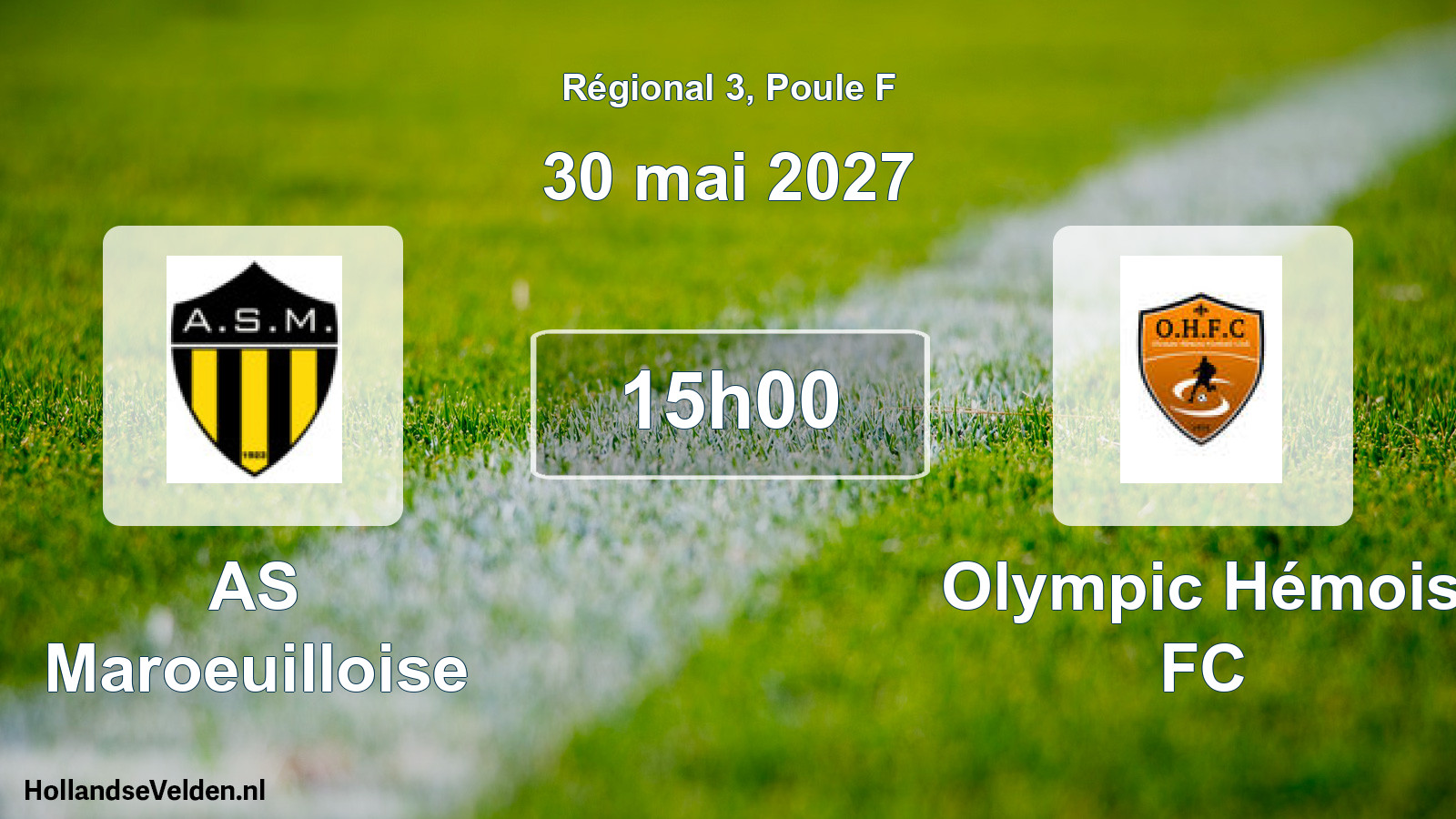 Scheduled Match: AS Maroeuilloise - Olympic Hémois FC (30 May 2027)