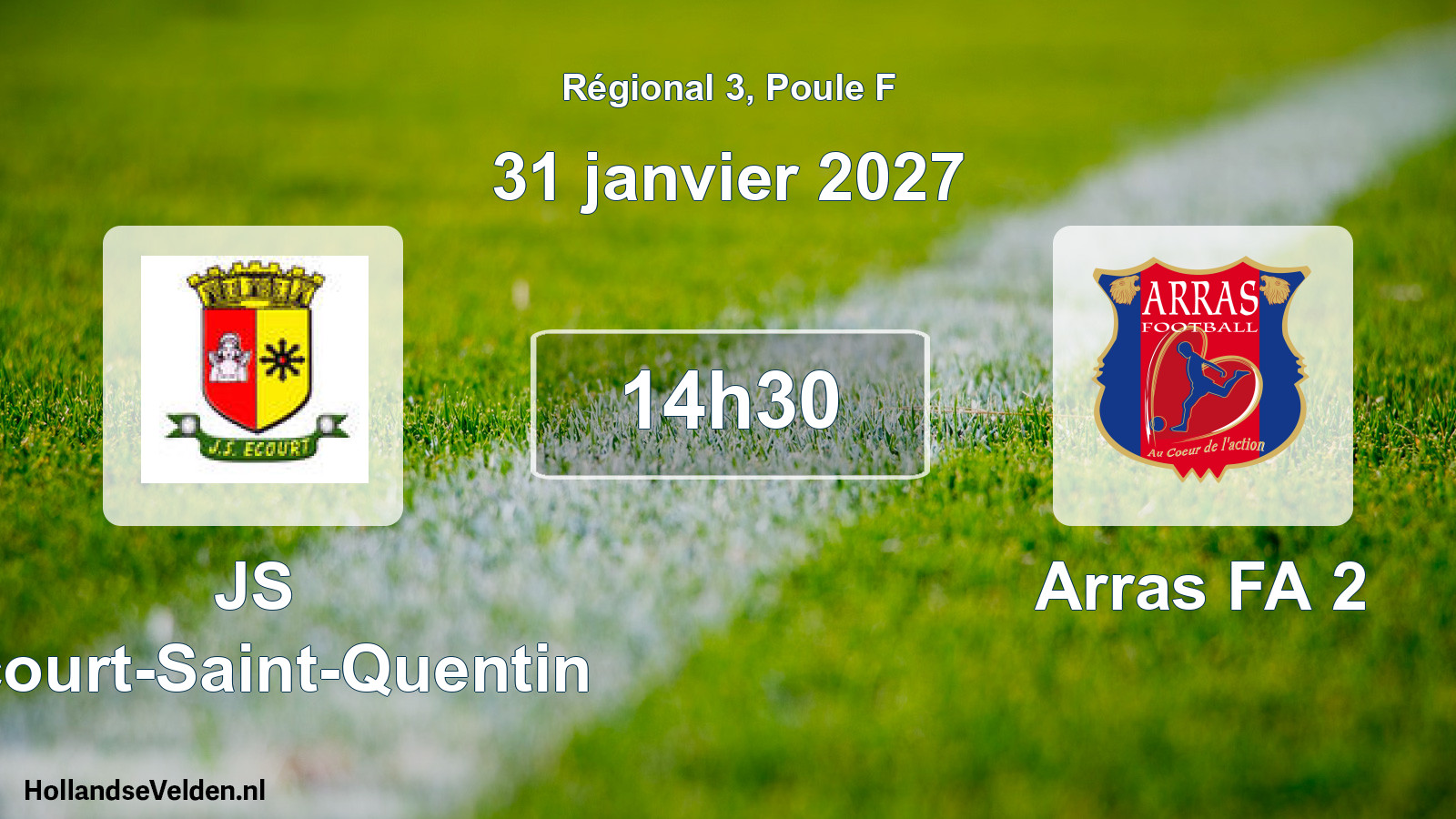 Scheduled Match: JS Écourt-Saint-Quentin - Arras FA 2 (31 January 2027)