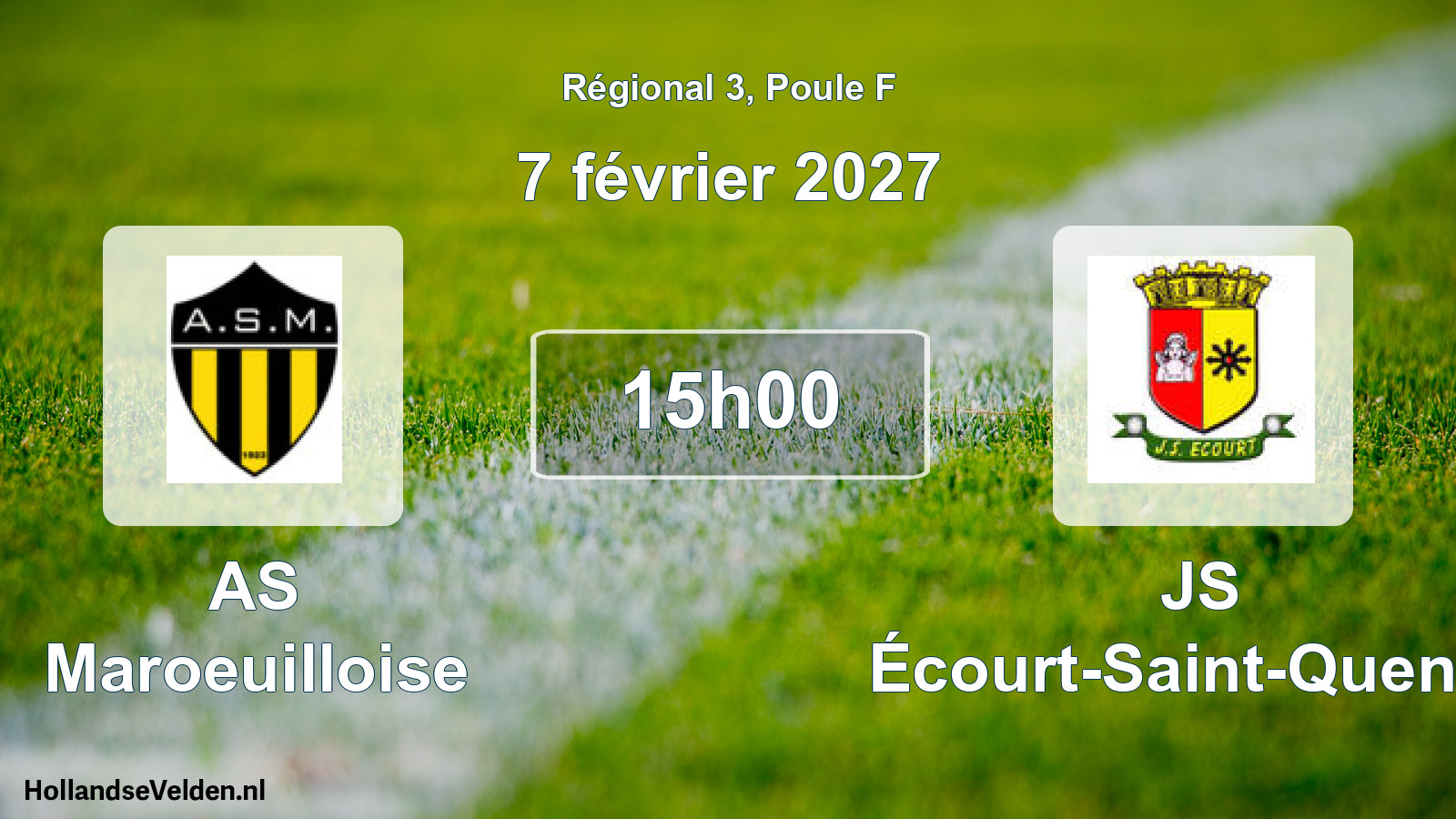 Scheduled Match: AS Maroeuilloise - JS Écourt-Saint-Quentin (7 February 2027)