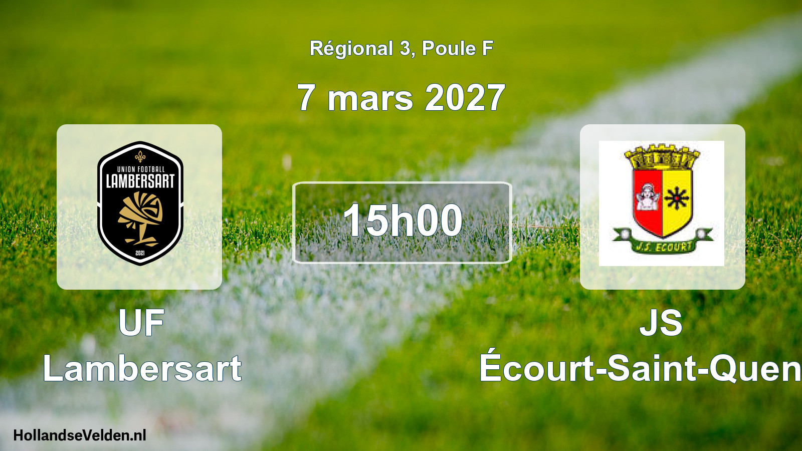 Scheduled Match: UF Lambersart - JS Écourt-Saint-Quentin (7 March 2027)