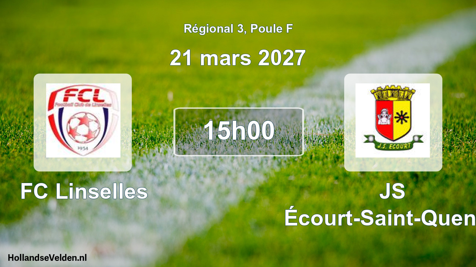 Scheduled Match: FC Linselles - JS Écourt-Saint-Quentin (21 March 2027)
