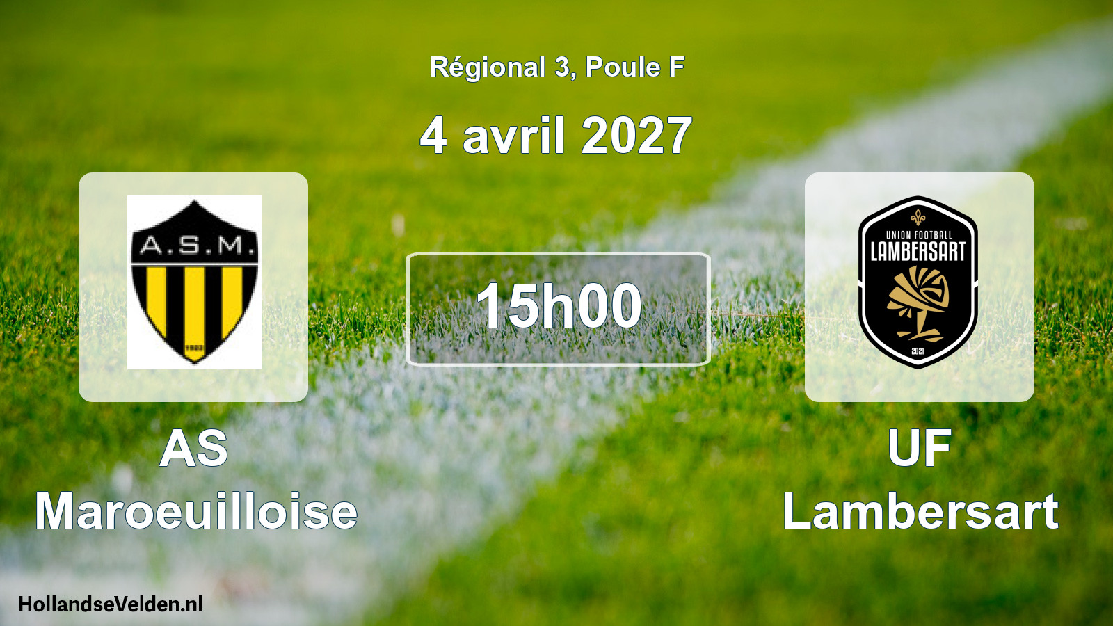 Scheduled Match: AS Maroeuilloise - UF Lambersart (4 April 2027)