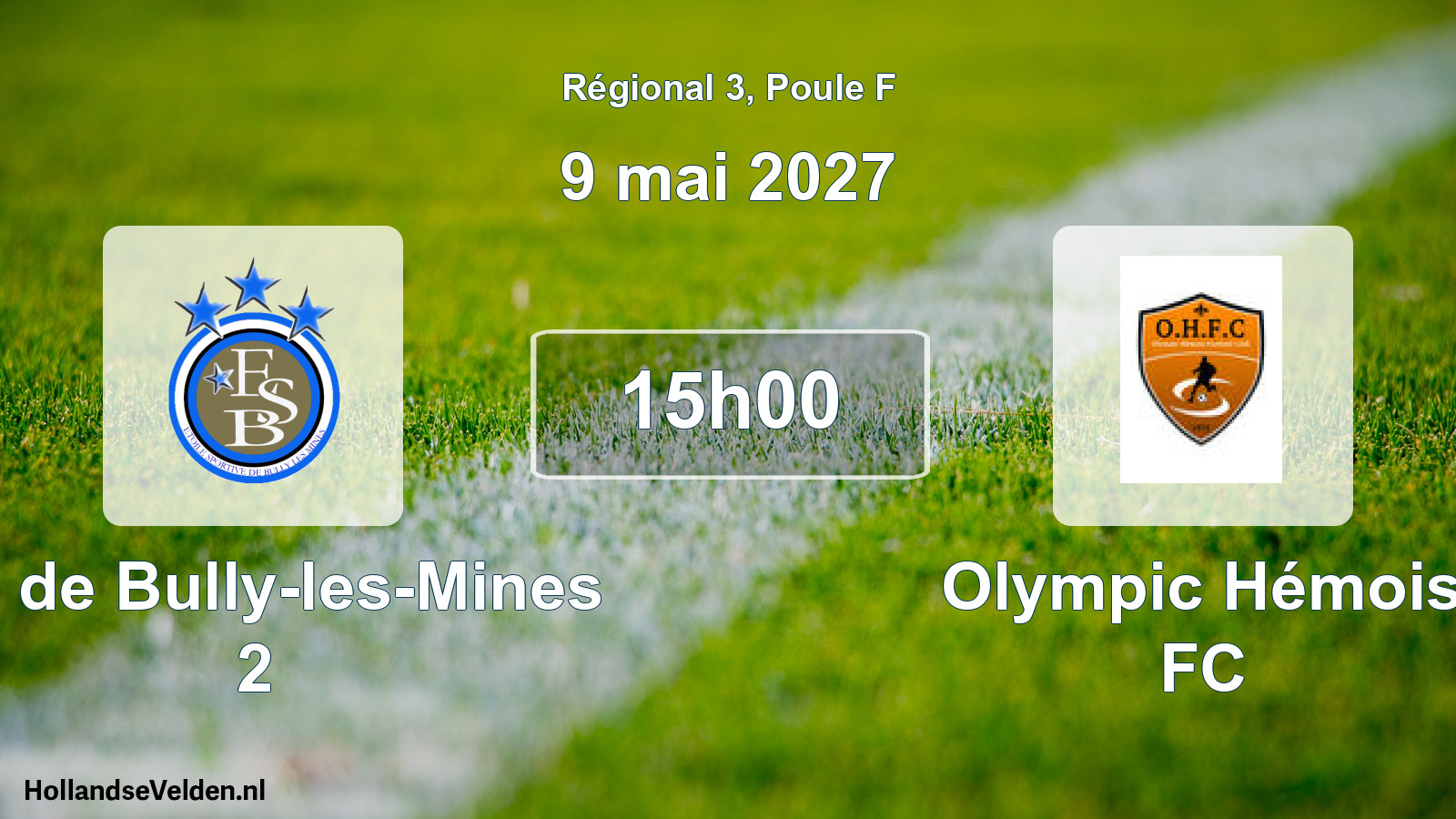 Scheduled Match: ES de Bully-les-Mines 2 - Olympic Hémois FC (9 May 2027)