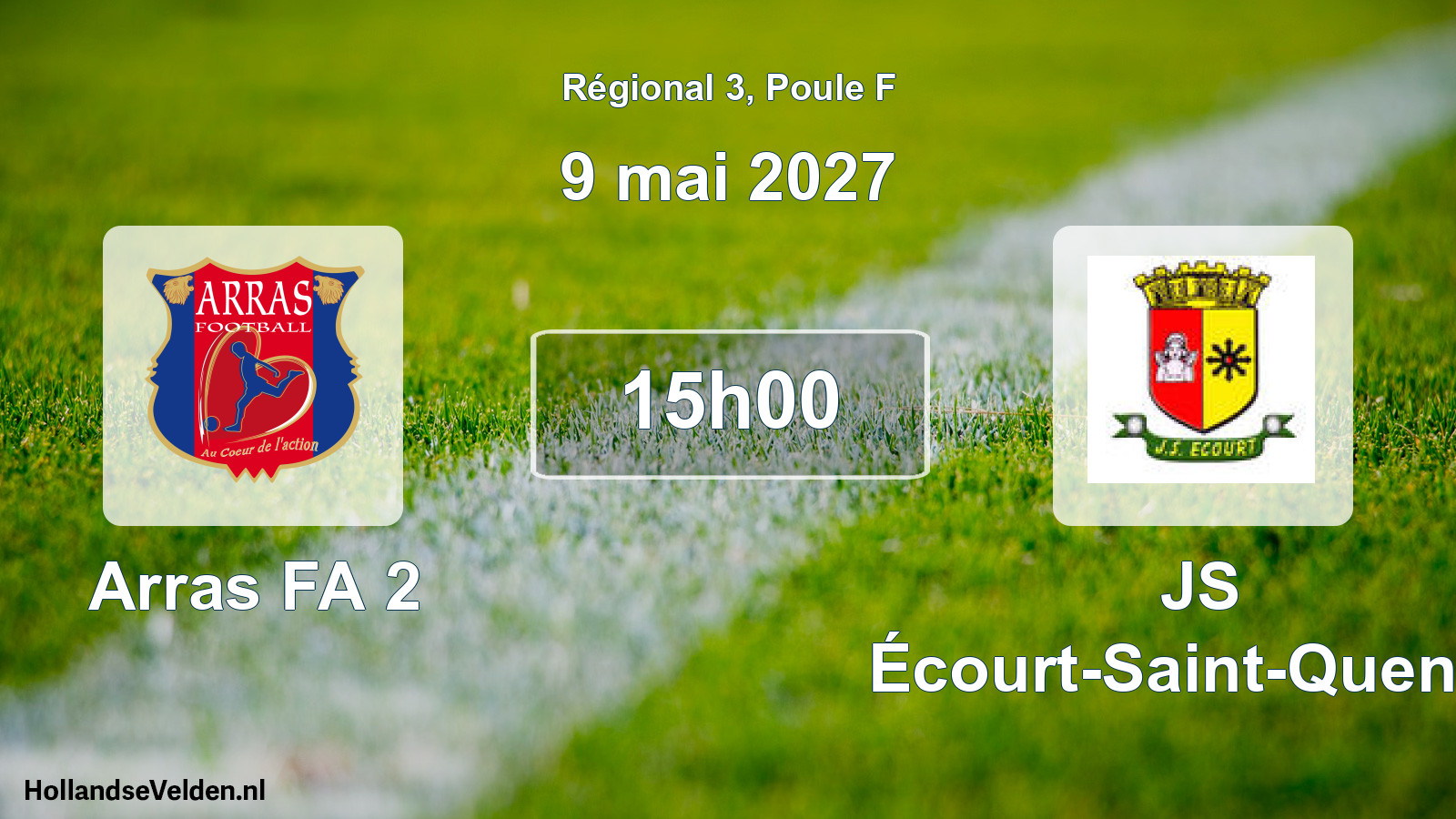 Scheduled Match: Arras FA 2 - JS Écourt-Saint-Quentin (9 May 2027)