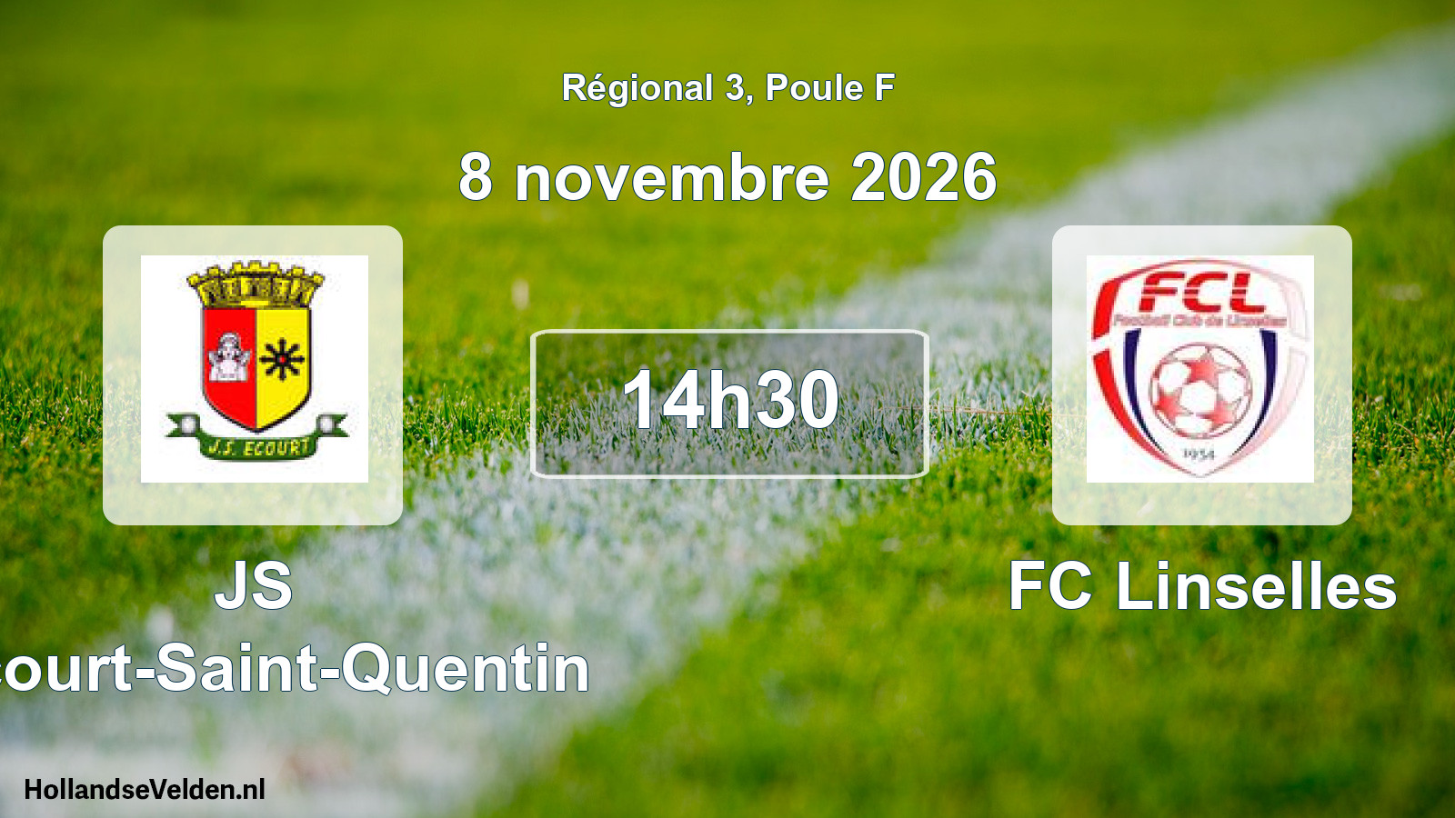 Scheduled Match: JS Écourt-Saint-Quentin - FC Linselles (8 November 2026)