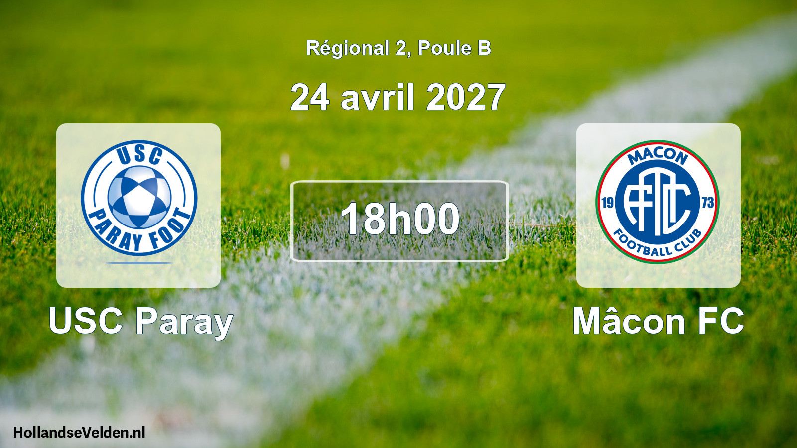 Scheduled Match: USC Paray - Mâcon FC (24 April 2027)