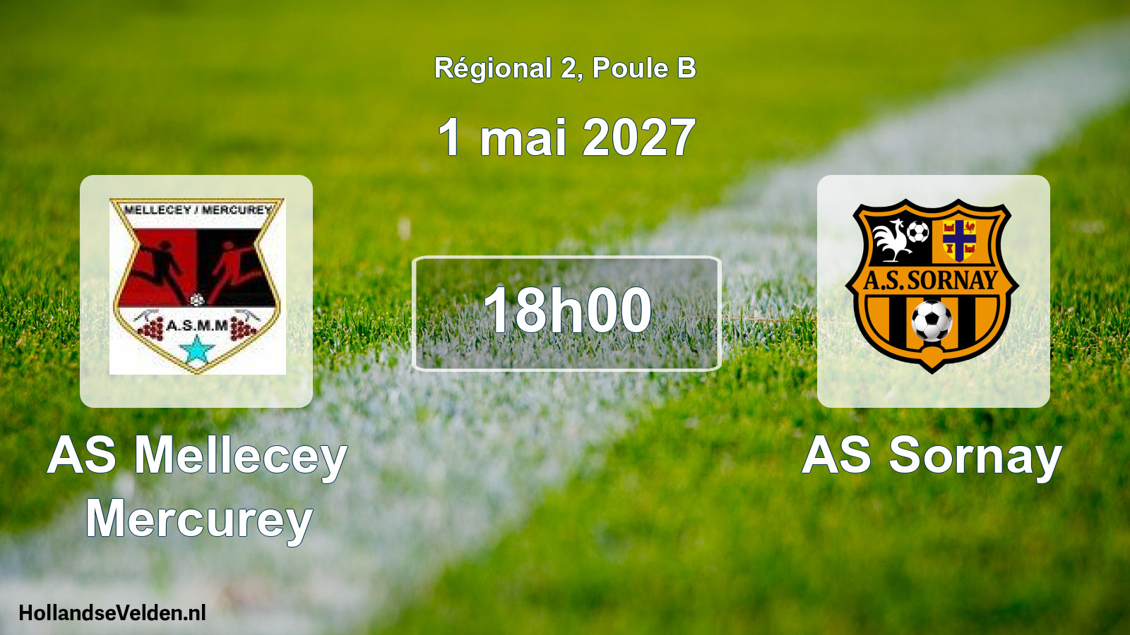 Match programmé: AS Mellecey Mercurey - AS Sornay (1 mai 2027)
