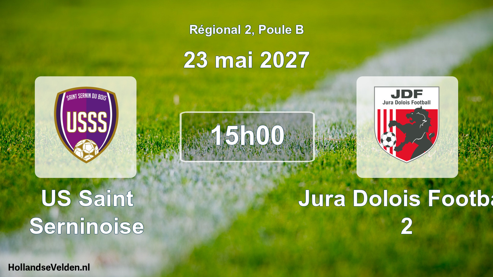 Scheduled Match: US Saint Serninoise - Jura Dolois Football 2 (23 May 2027)