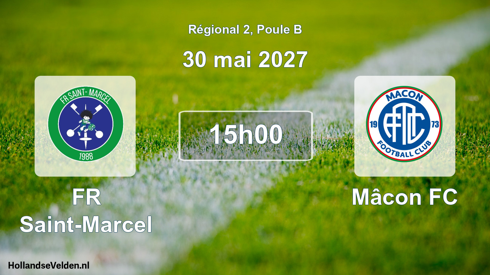 Scheduled Match: FR Saint-Marcel - Mâcon FC (30 May 2027)