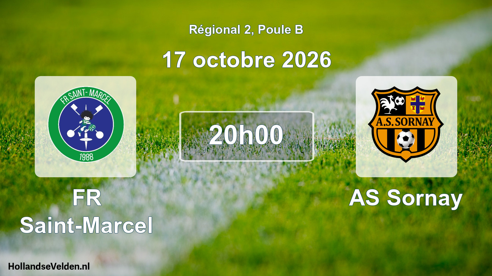 Scheduled Match: FR Saint-Marcel - AS Sornay (17 October 2026)