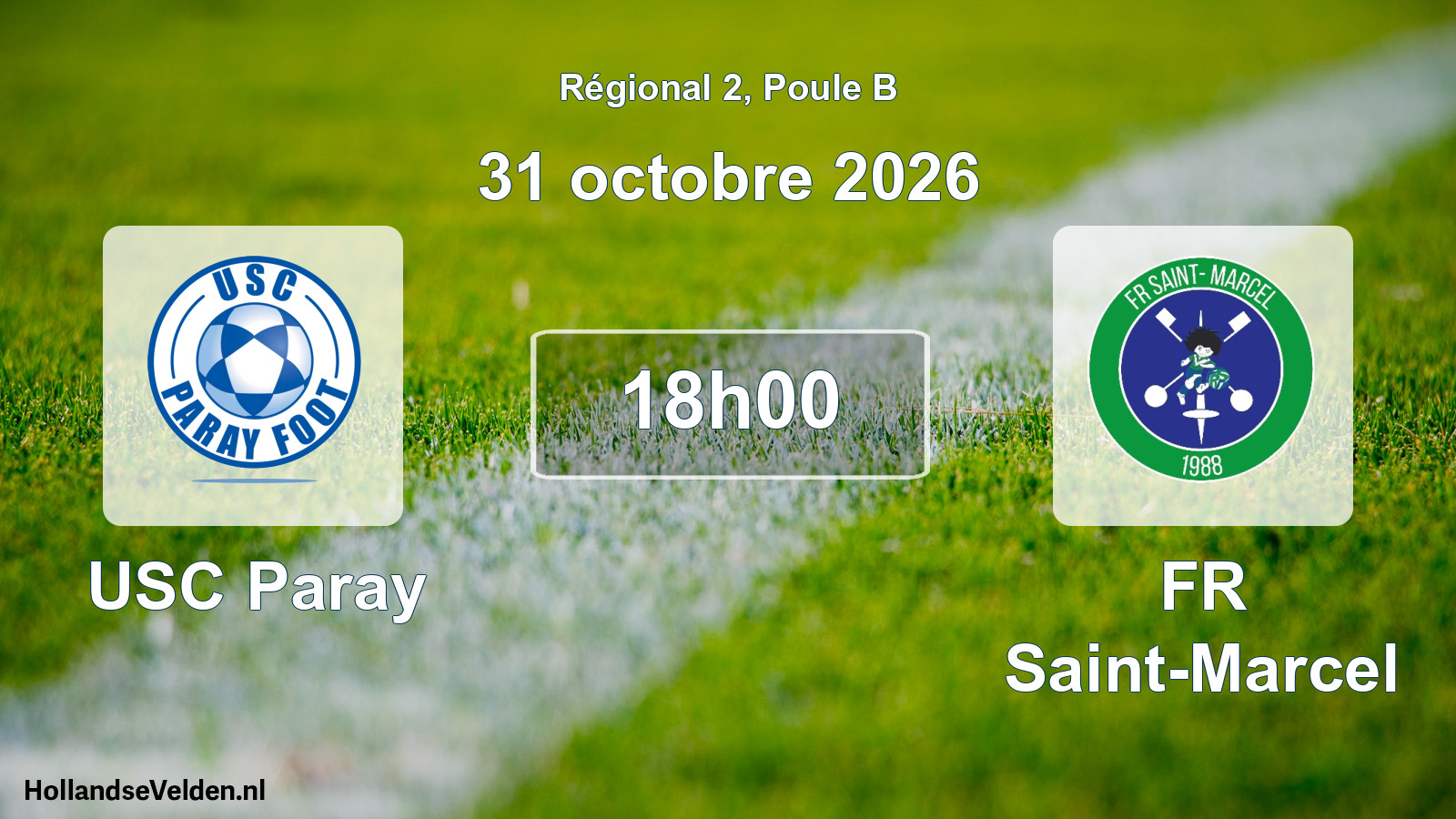 Scheduled Match: USC Paray - FR Saint-Marcel (31 October 2026)