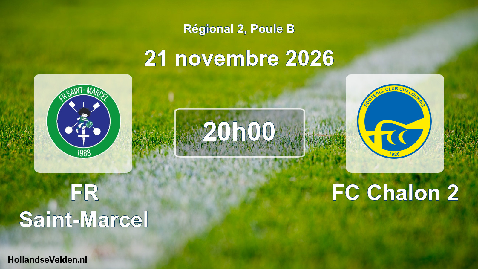 Scheduled Match: FR Saint-Marcel - FC Chalon 2 (21 November 2026)