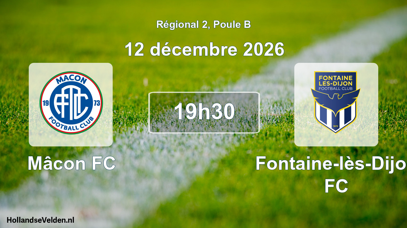 Scheduled Match: Mâcon FC - Fontaine-lès-Dijon FC (12 December 2026)