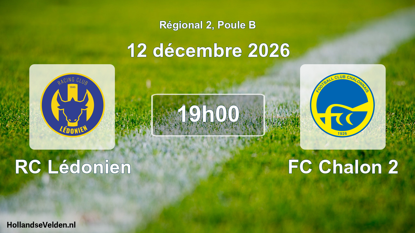 Scheduled Match: RC Lédonien - FC Chalon 2 (12 December 2026)