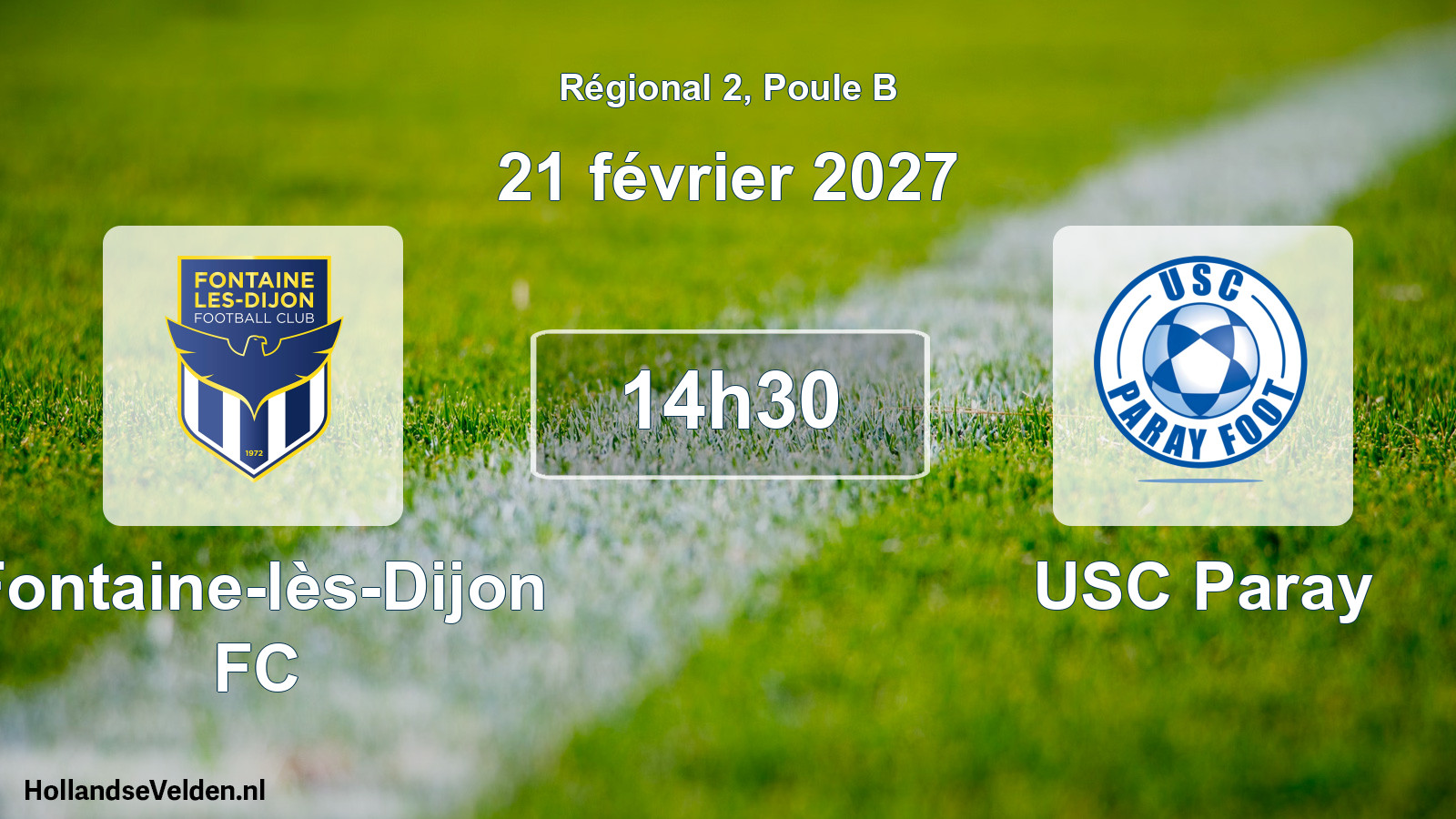 Scheduled Match: Fontaine-lès-Dijon FC - USC Paray (21 February 2027)