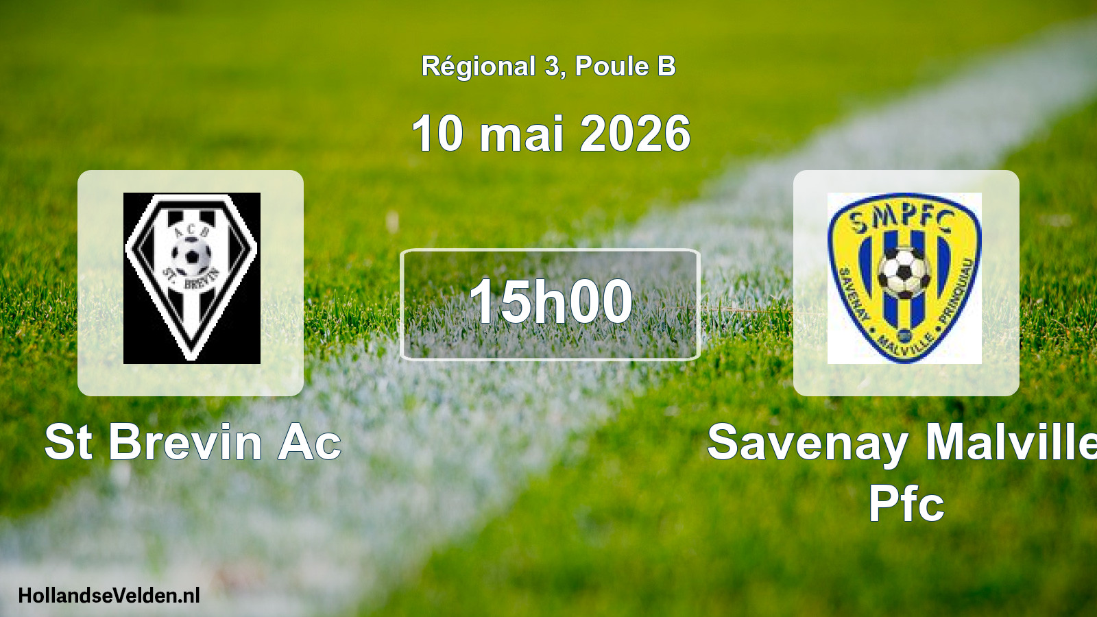 Geplande wedstrijd: St Brevin Ac - Savenay Malville Pfc (10 mai 2026)