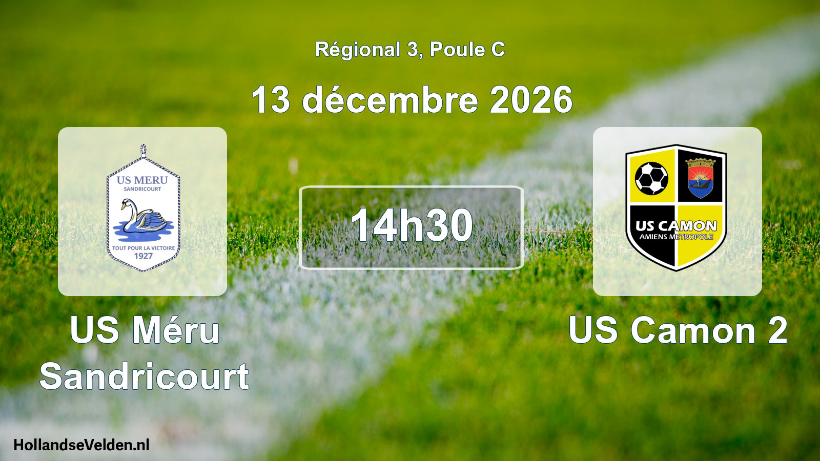 Scheduled Match: US Méru Sandricourt - US Camon 2 (13 December 2026)