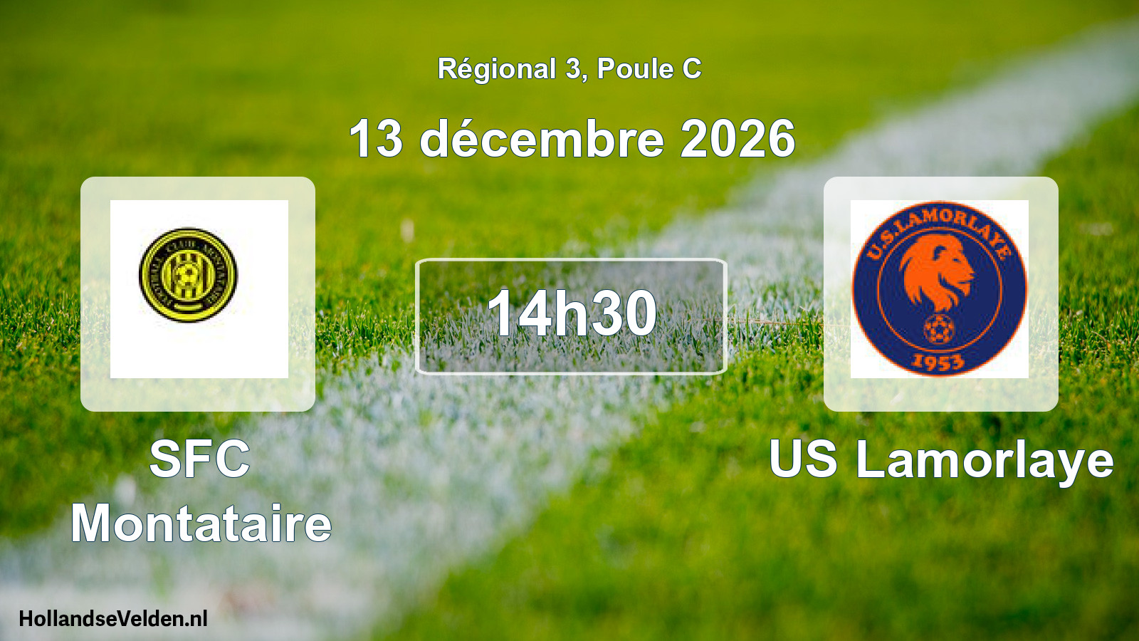 Scheduled Match: SFC Montataire - US Lamorlaye (13 December 2026)