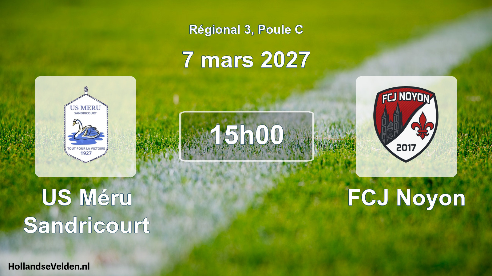 Scheduled Match: US Méru Sandricourt - FCJ Noyon (7 March 2027)