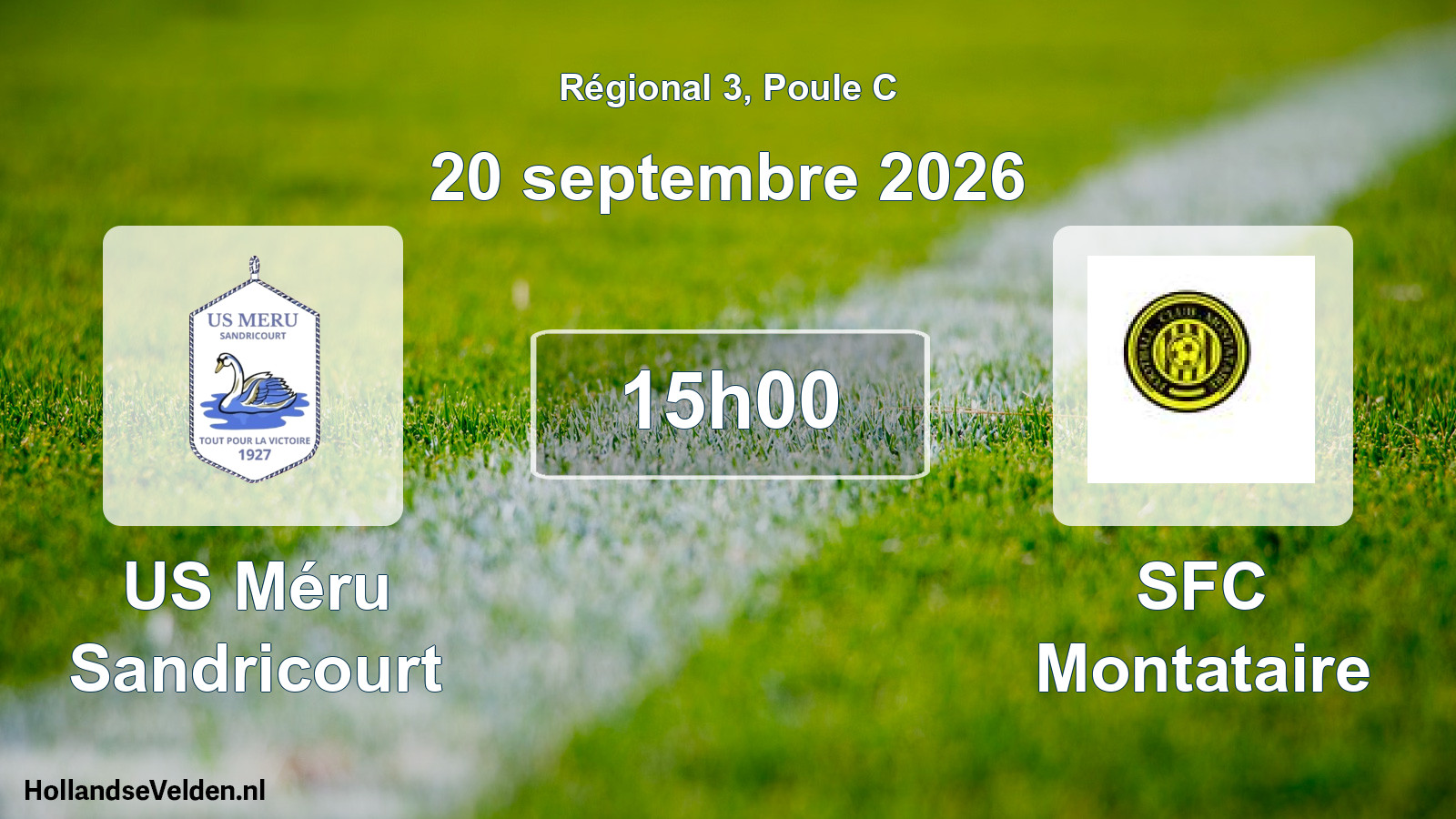 Scheduled Match: US Méru Sandricourt - SFC Montataire (20 September 2026)