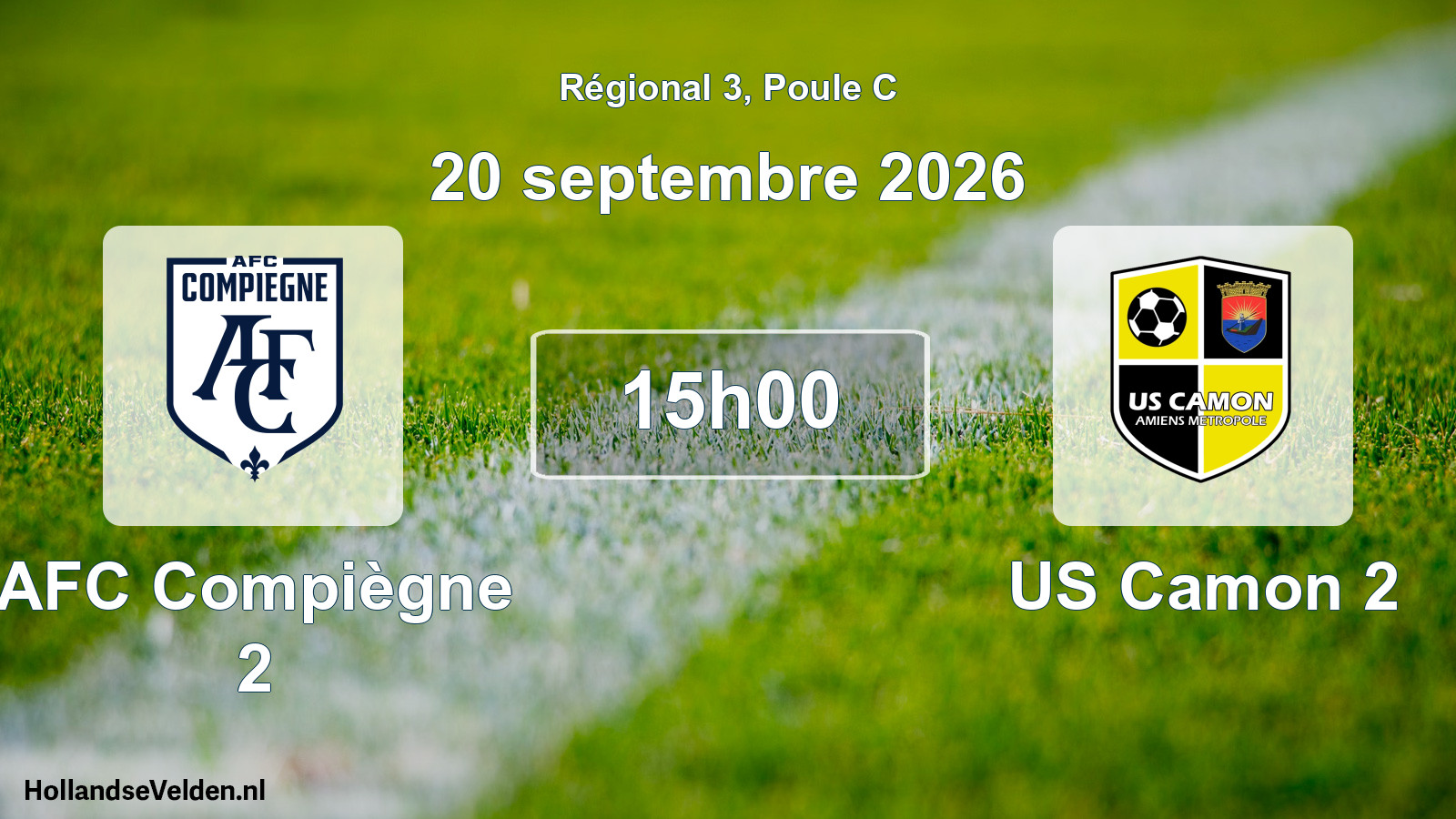 Scheduled Match: AFC Compiègne 2 - US Camon 2 (20 September 2026)