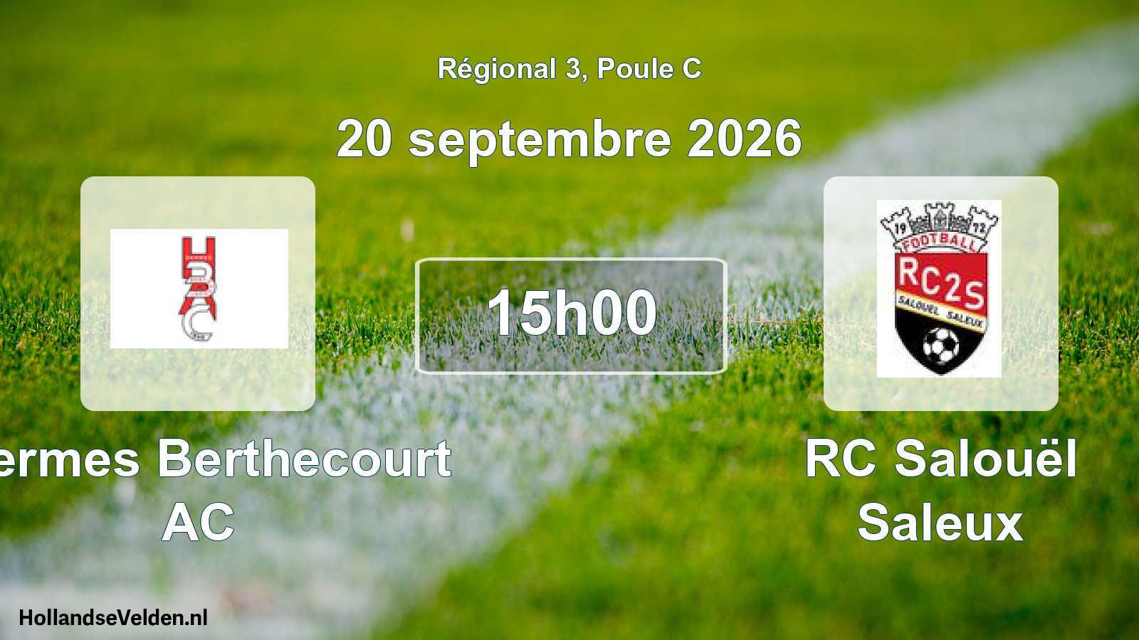 Scheduled Match: Hermes Berthecourt AC - RC Salouël Saleux (20 September 2026)