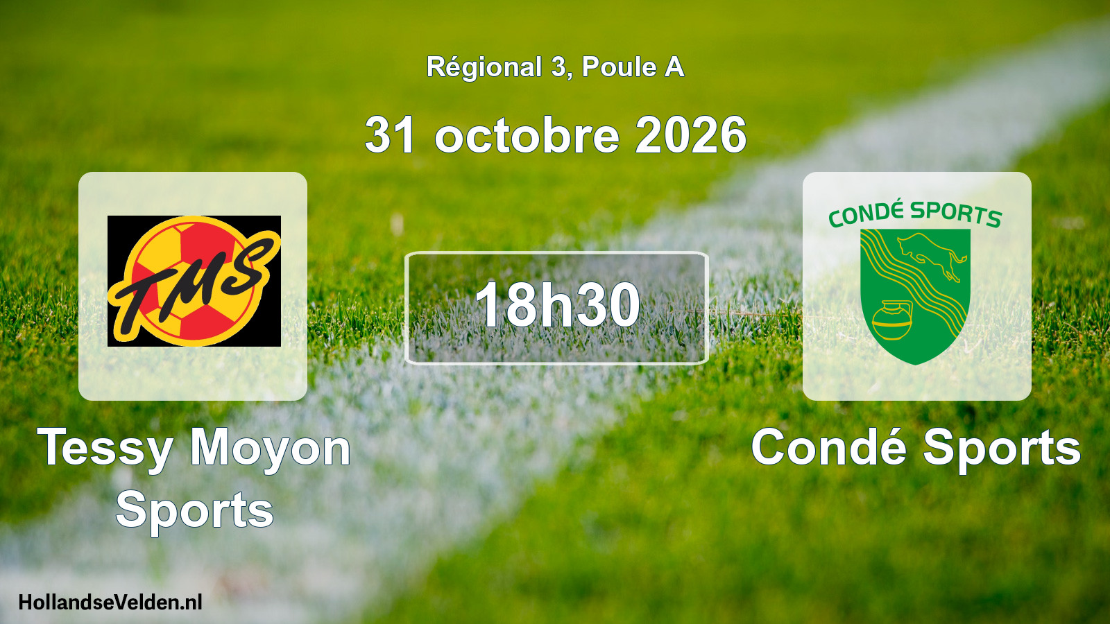 Scheduled Match: Tessy Moyon Sports - Condé Sports (31 October 2026)