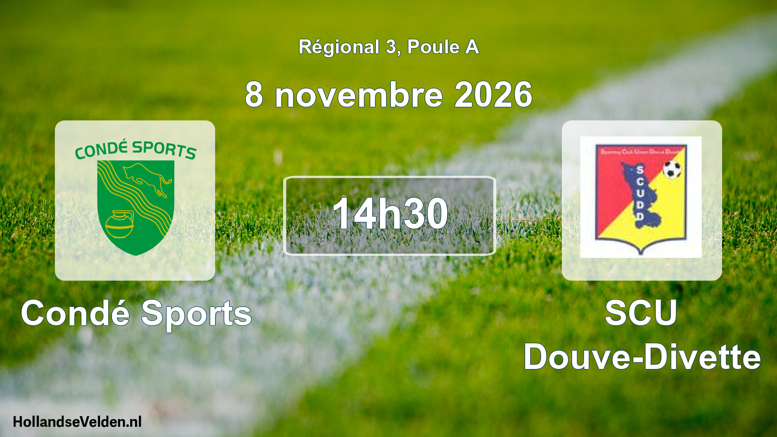 Scheduled Match: Condé Sports - SCU Douve-Divette (8 November 2026)