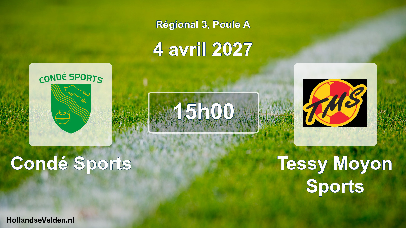 Scheduled Match: Condé Sports - Tessy Moyon Sports (4 April 2027)