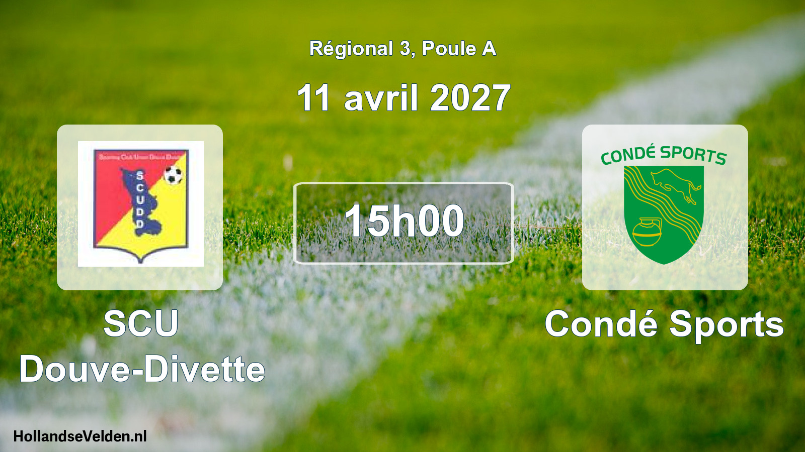 Scheduled Match: SCU Douve-Divette - Condé Sports (11 April 2027)