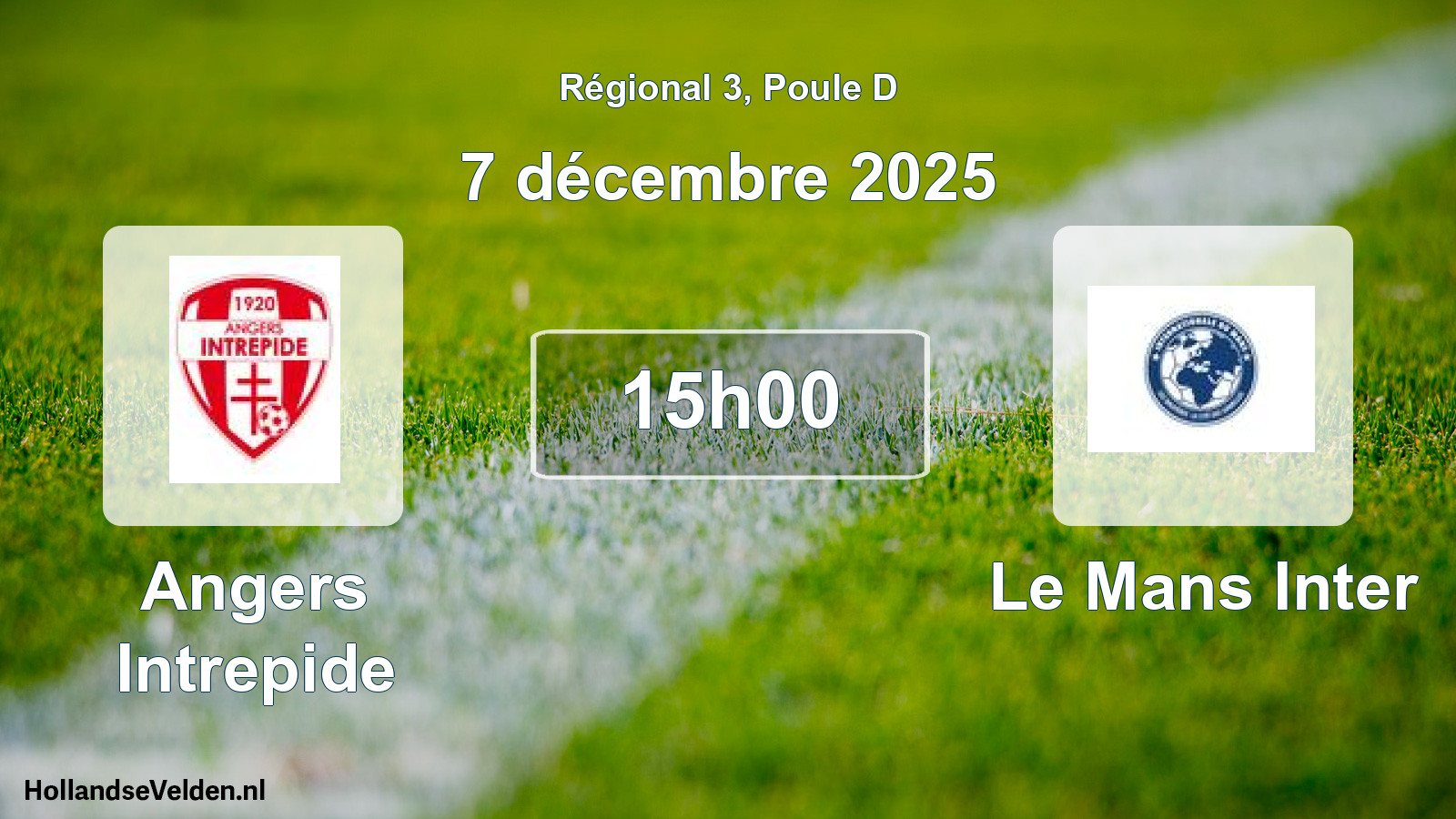 Geplande wedstrijd: Angers Intrepide - Le Mans Inter (7 décembre 2025)