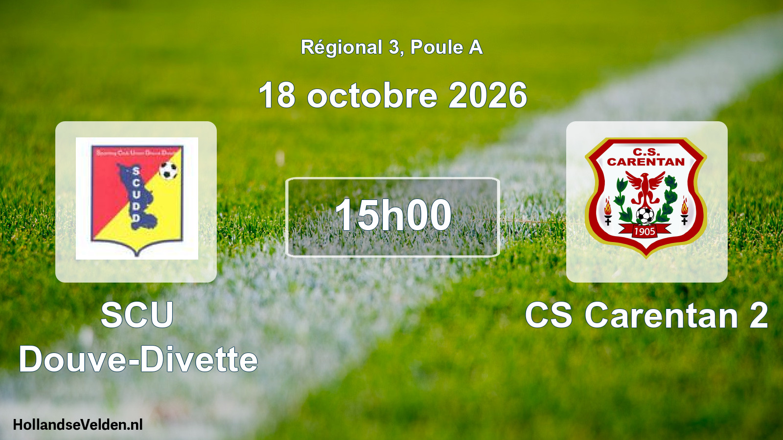Scheduled Match: SCU Douve-Divette - CS Carentan 2 (18 October 2026)