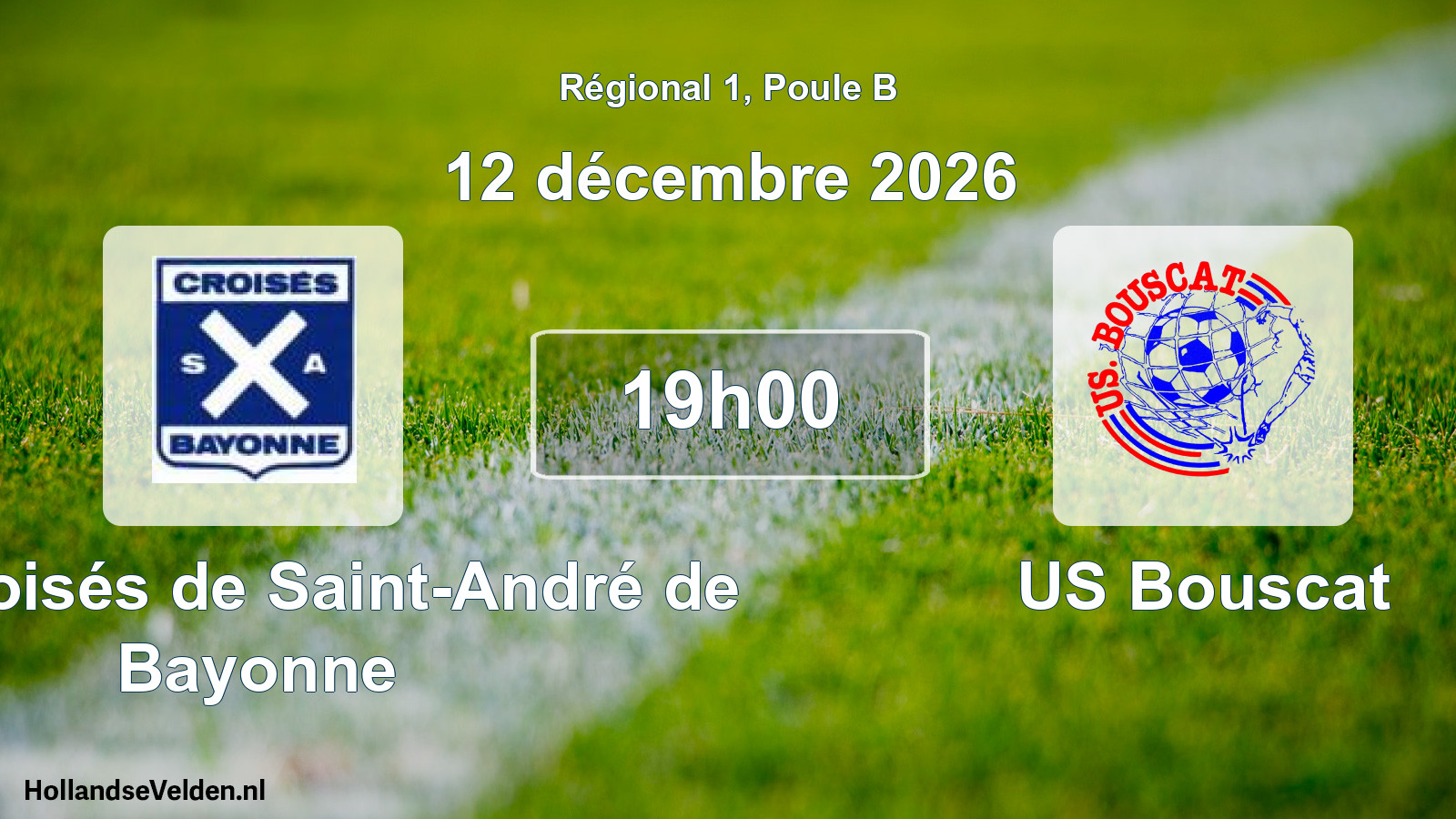 Scheduled Match: Les Croisés de Saint-André de Bayonne - US Bouscat (12 December 2026)