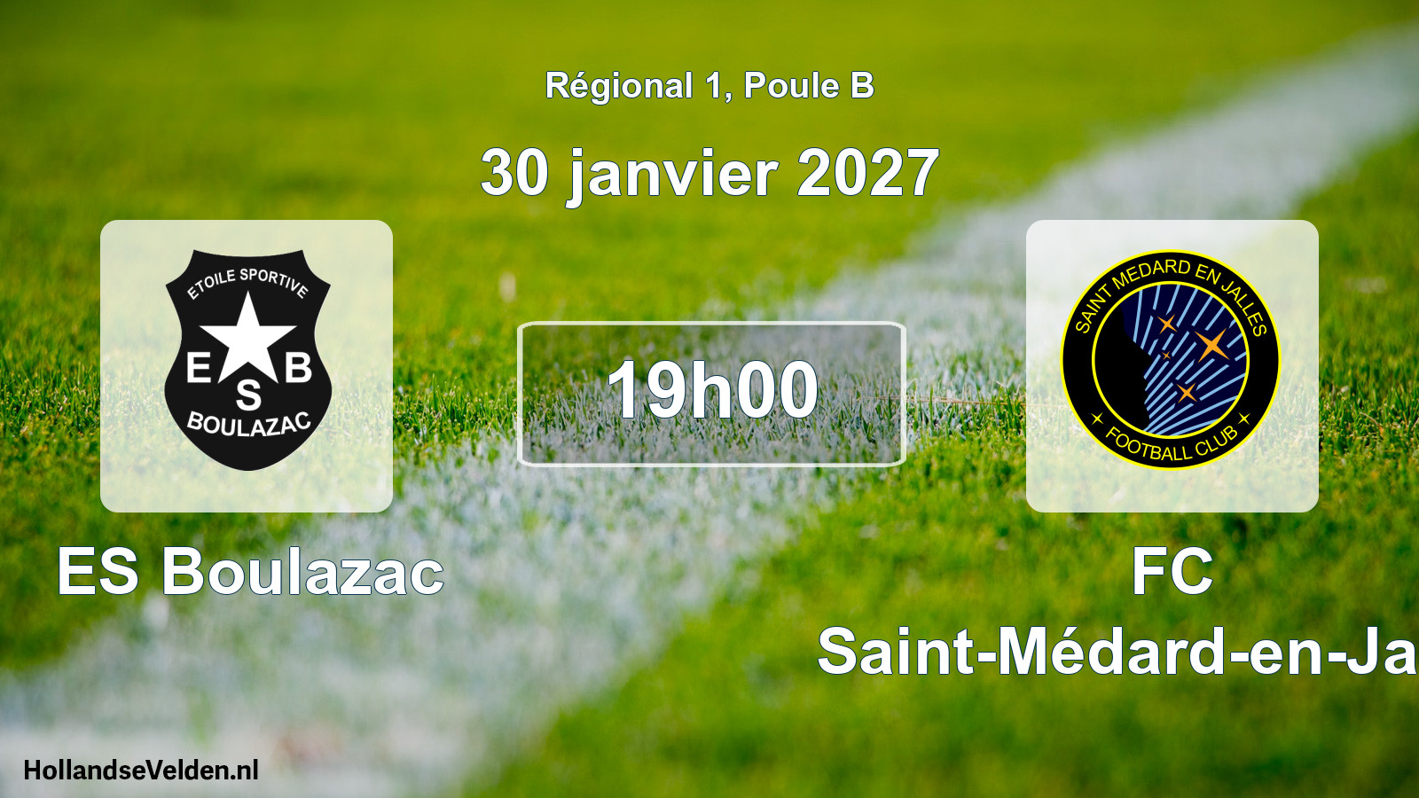 Scheduled Match: ES Boulazac - FC Saint-Médard-en-Jalles (30 January 2027)