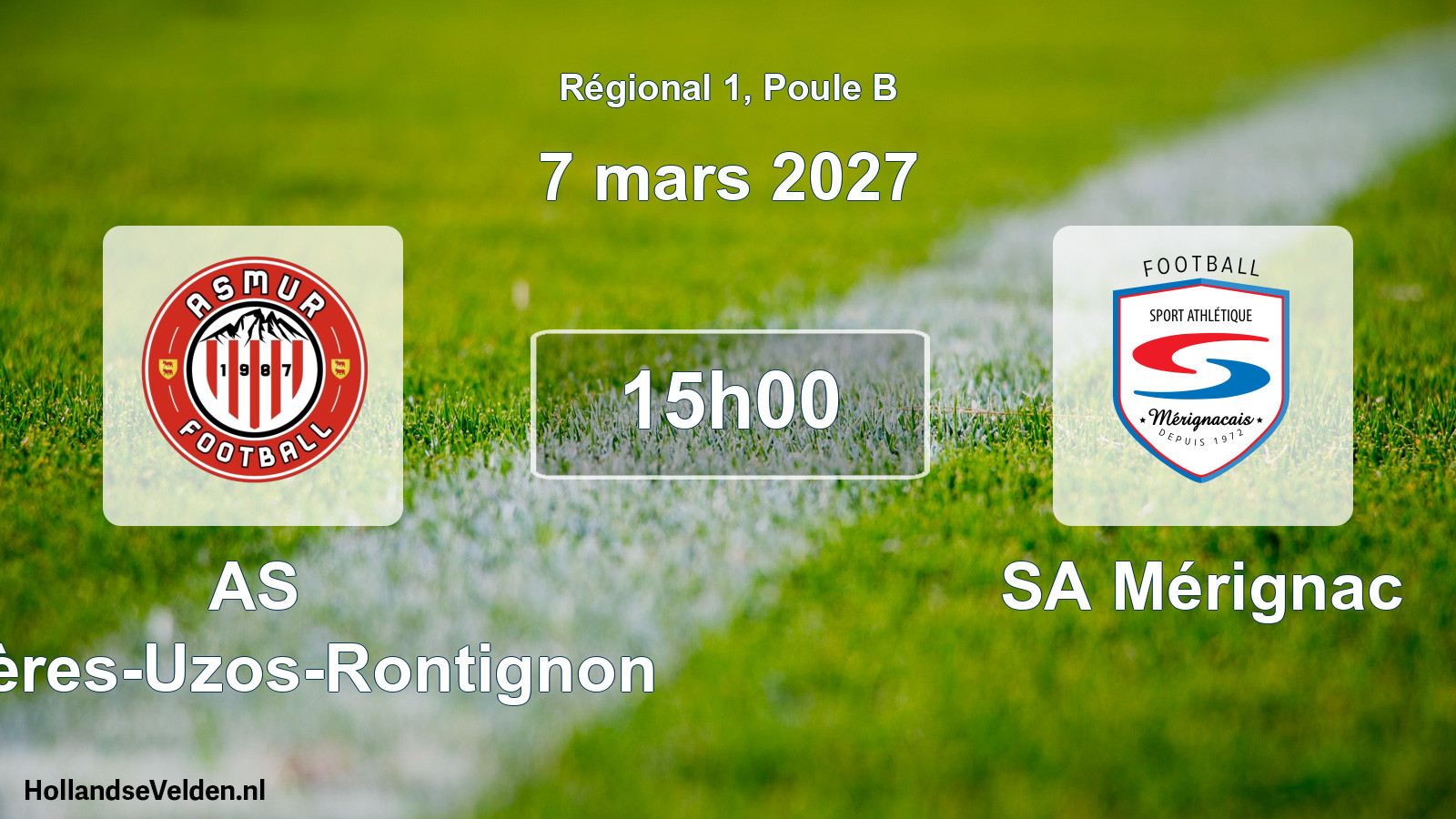 Scheduled Match: AS Mazères-Uzos-Rontignon - SA Mérignac (7 March 2027)