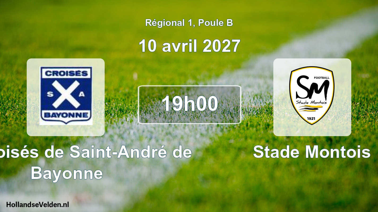 Geplande wedstrijd: Les Croisés de Saint-André de Bayonne - Stade Montois (10 april 2027)