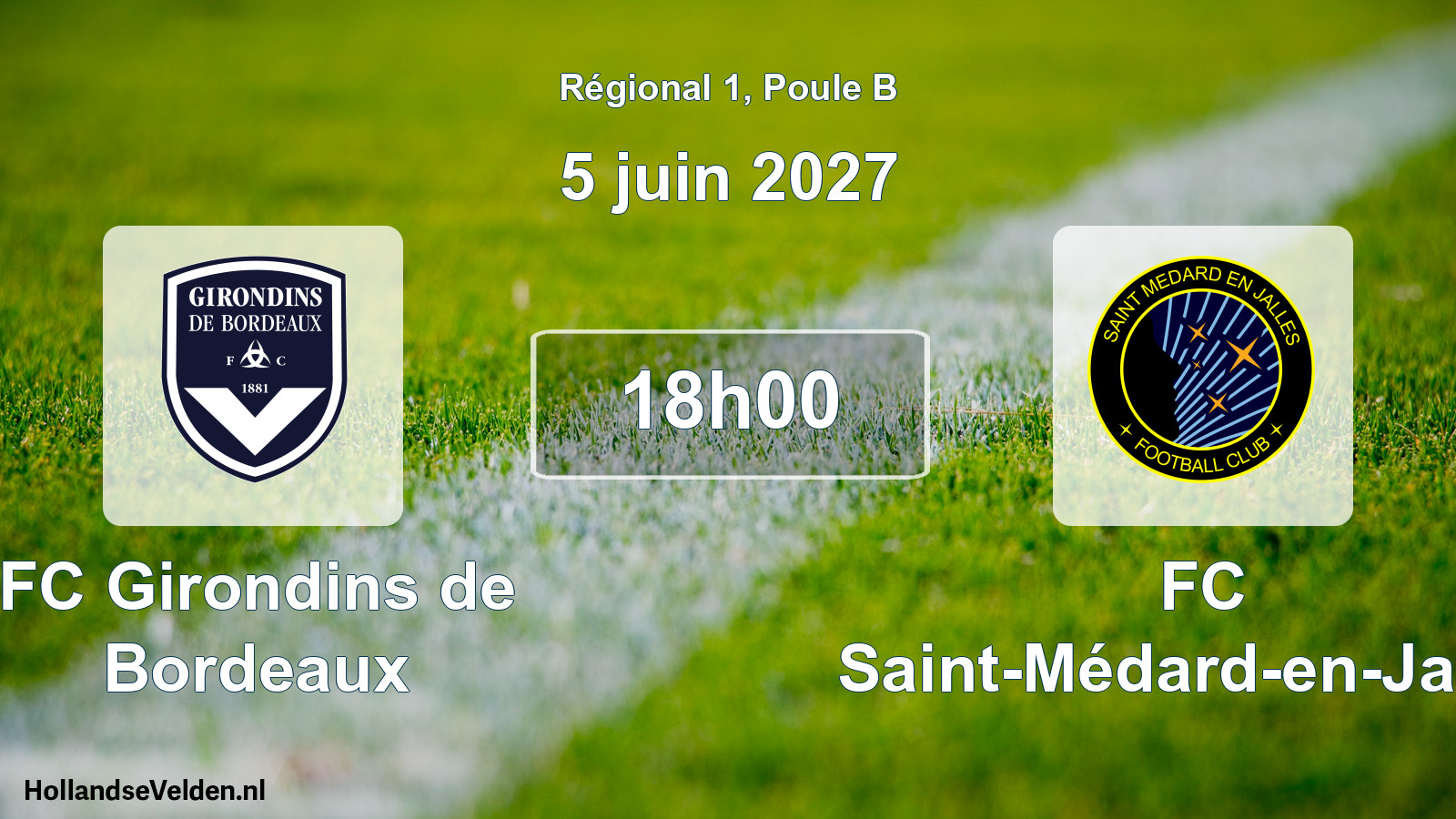 Scheduled Match: FC Girondins de Bordeaux - FC Saint-Médard-en-Jalles (5 June 2027)