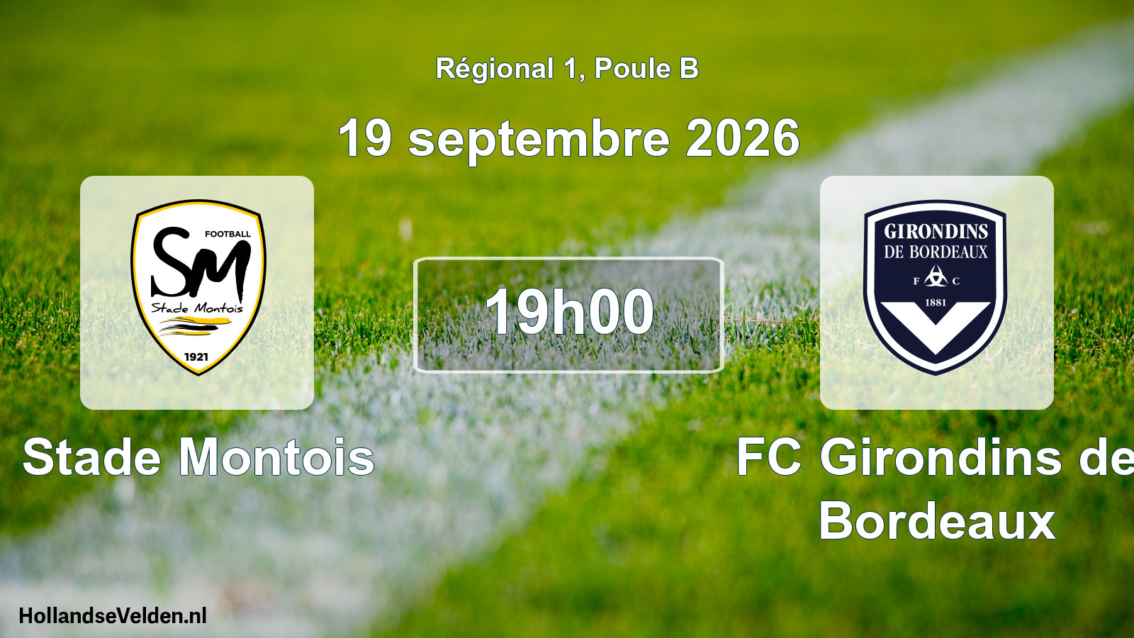 Geplande wedstrijd: Stade Montois - FC Girondins de Bordeaux (19 september 2026)