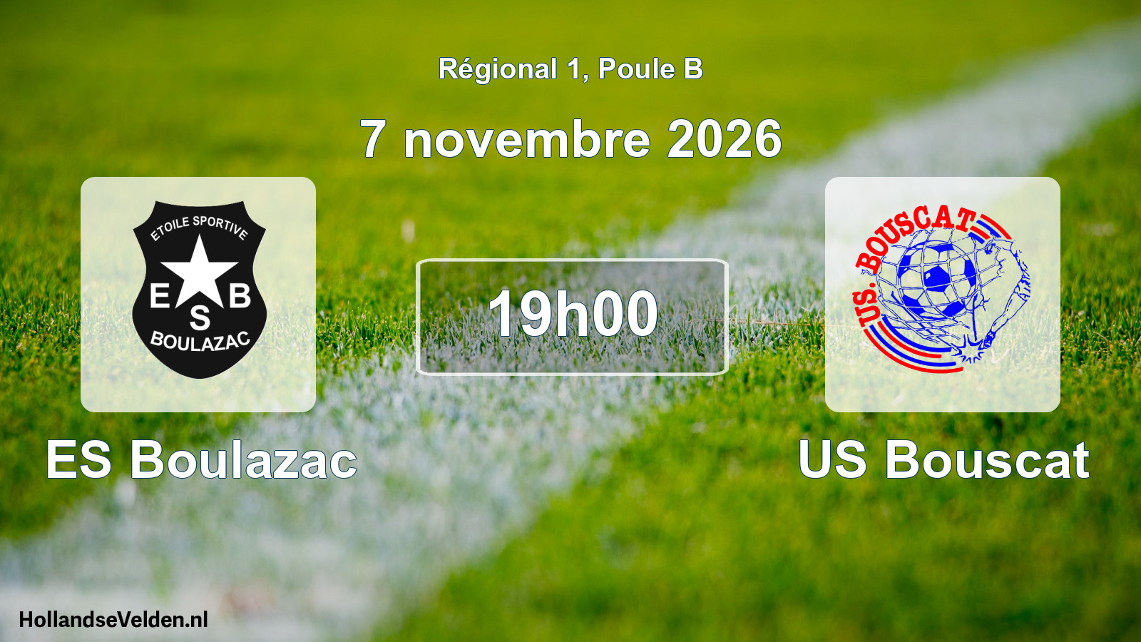 Scheduled Match: ES Boulazac - US Bouscat (7 November 2026)